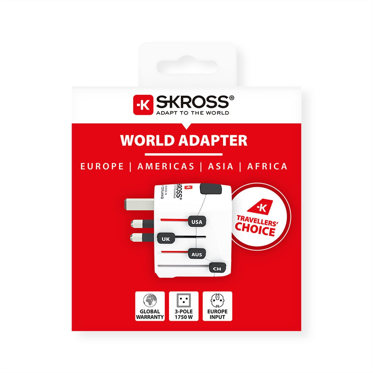 SKROSS PRO Reiseadapter Stromadapter, Weltweit