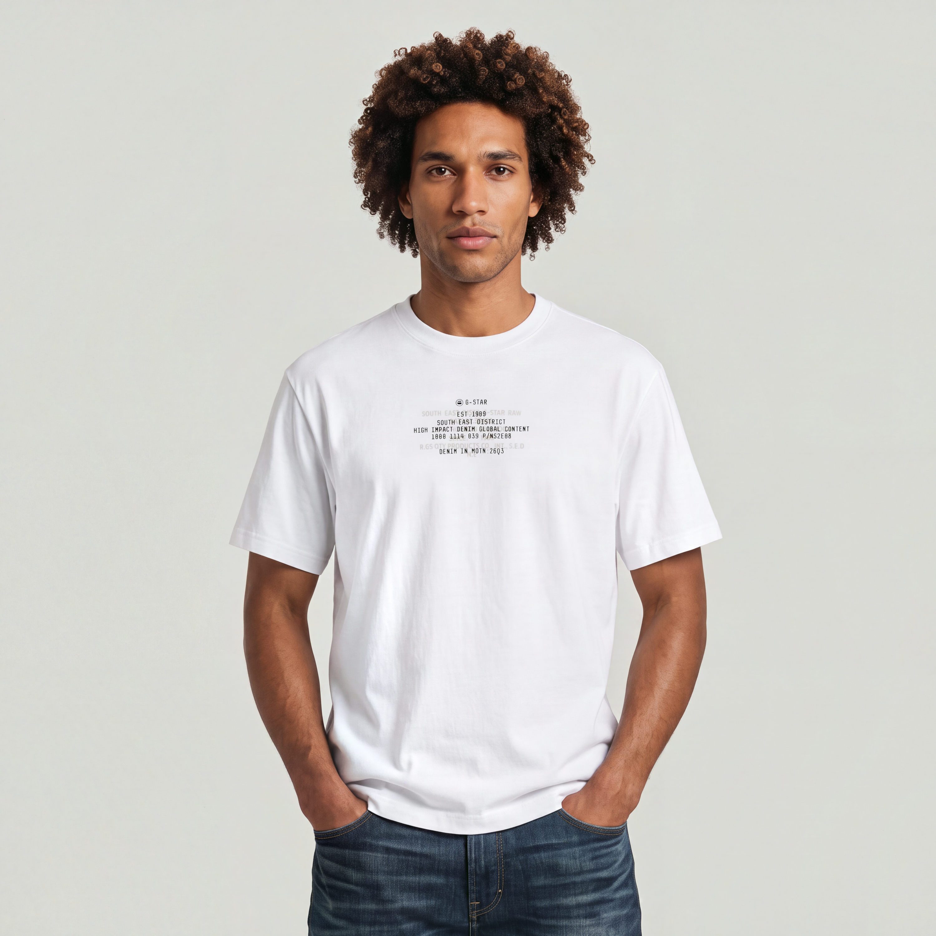 G-STAR T-Shirt Multi Text Relaxed