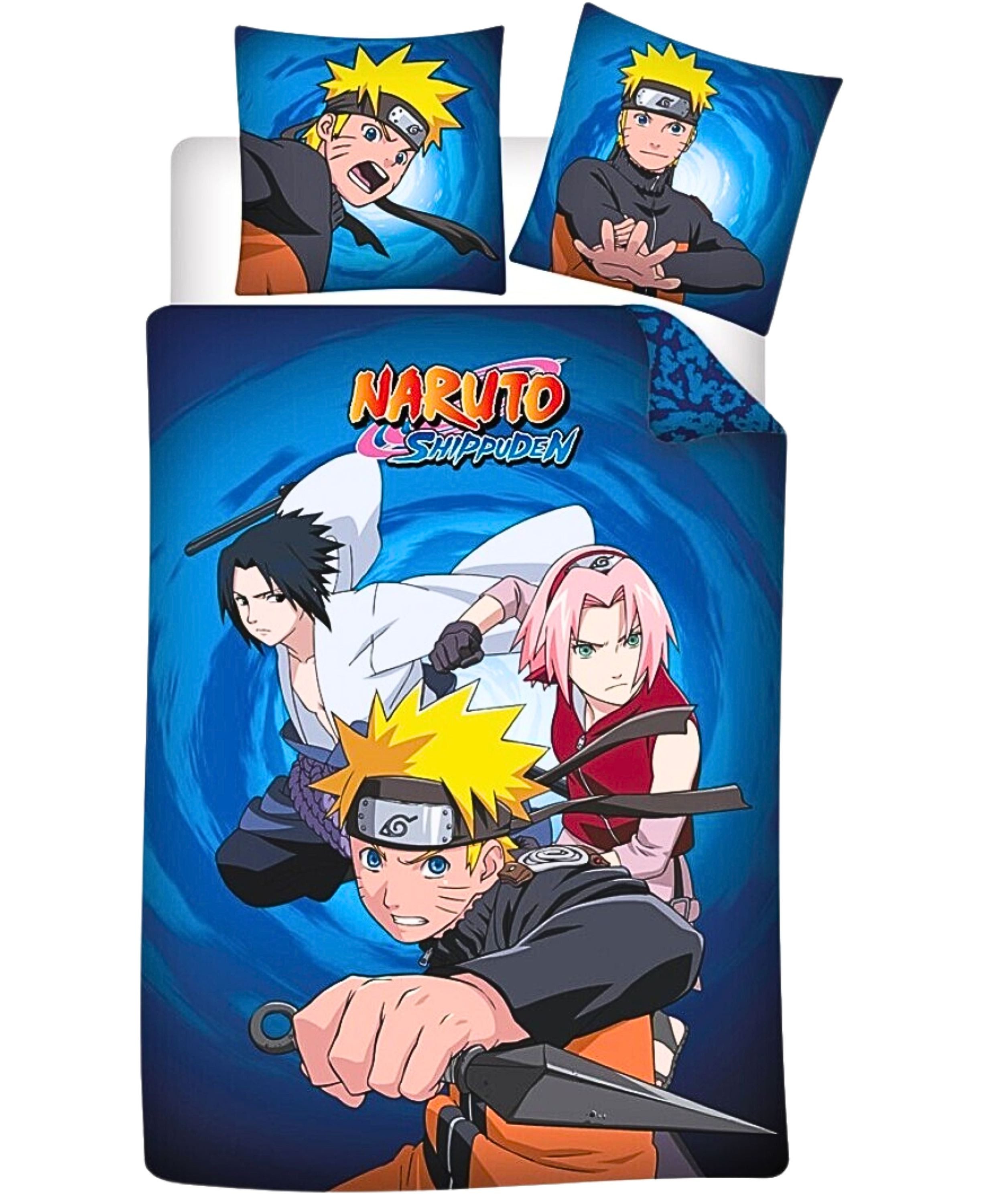 Naruto Kinderbettwäsche, Baumwolle, 2 teilig, Wendebettwäsche 135-140 x 200 günstig online kaufen