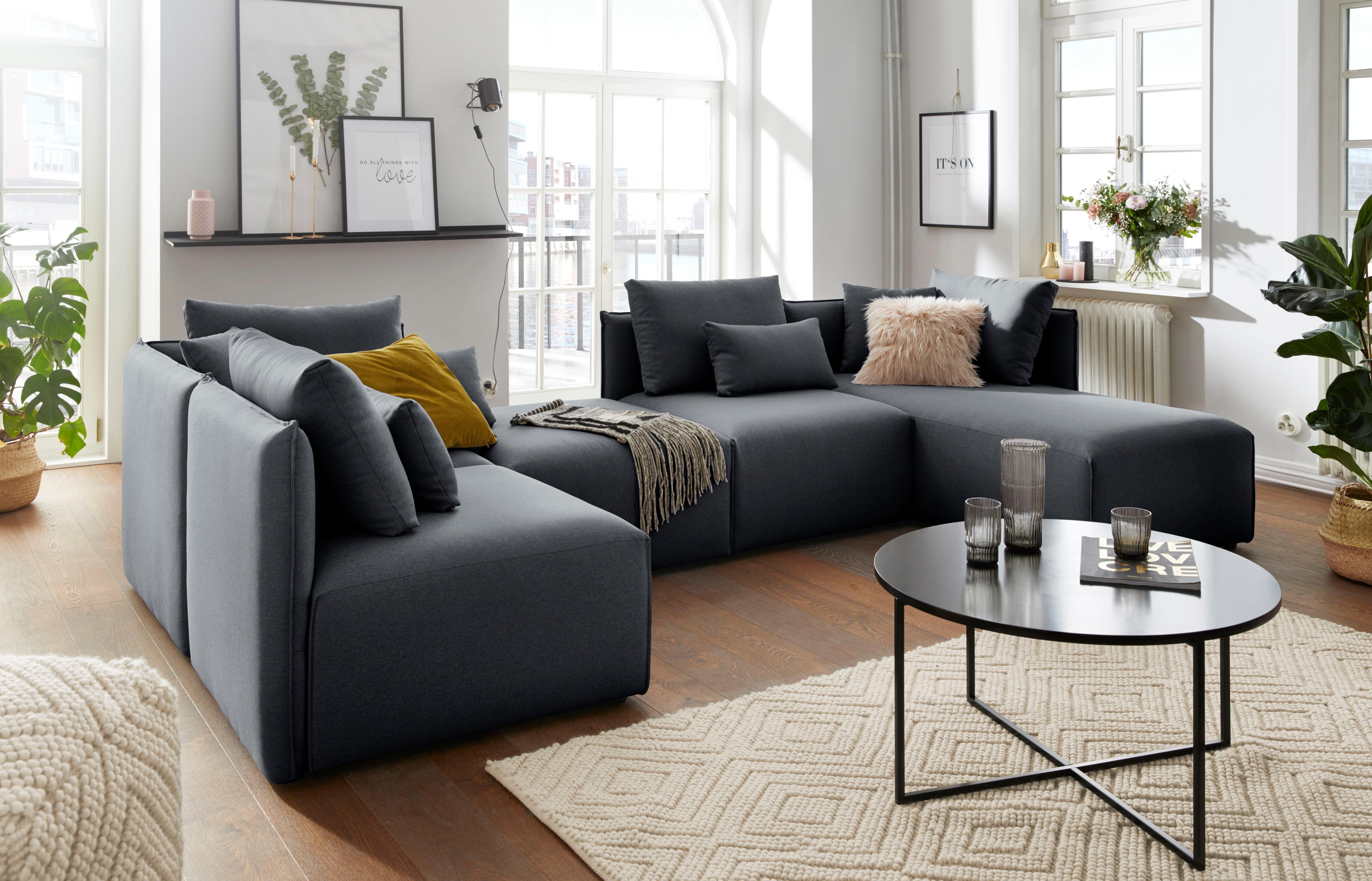 andas Wohnlandschaft "Nöre U-Form" 5 Teile, in vielen Bezugsqualitäten und günstig online kaufen
