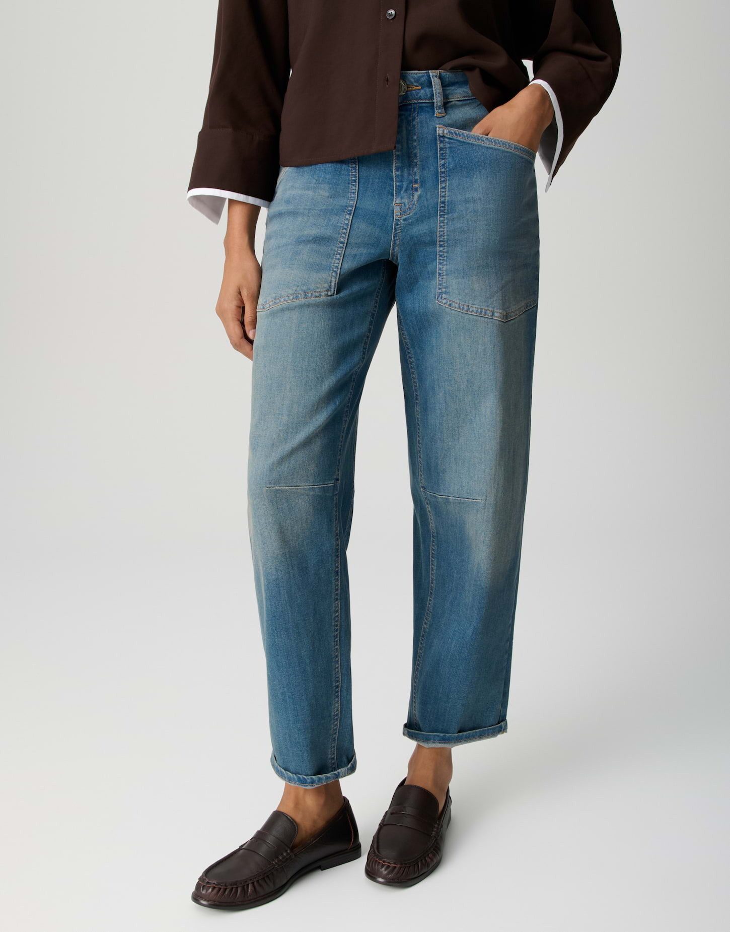 OPUS PANTS Slouchy Jeans Melly breeze Denim