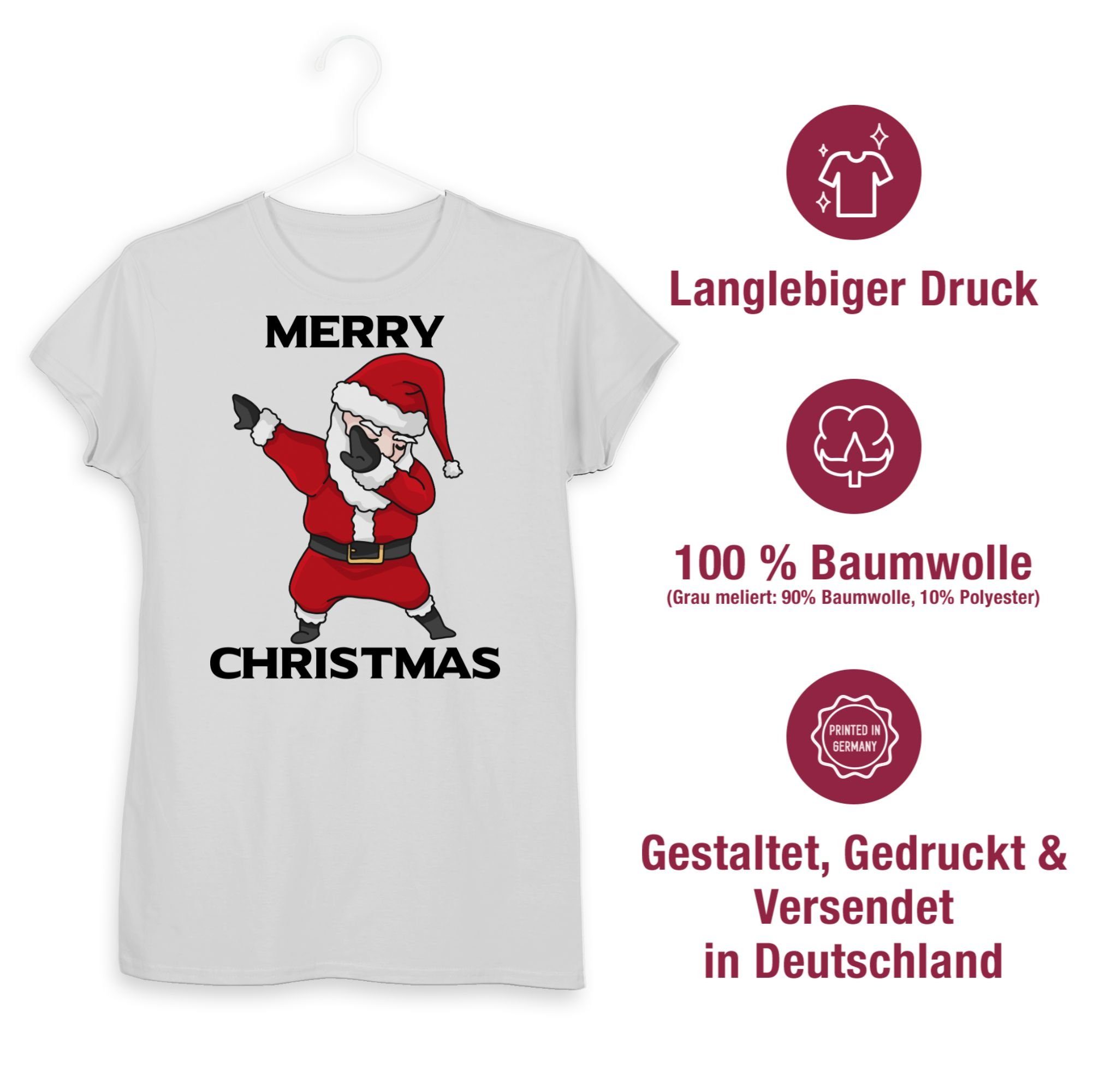 Damen Shirts Shirtracer T-Shirt Dabbing Weihnachtsmann - Weihnachten & Silvester Geschenke - Damen Premium T-Shirt (1-tlg) Neuja