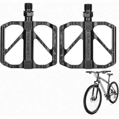 BEARSU Fahrradpedale »Fahrradpedale, Mountainbike-Pedale aus Aluminium« (wasserdicht abgedichtete Lager, doppelseitiges rutschfestes Design)