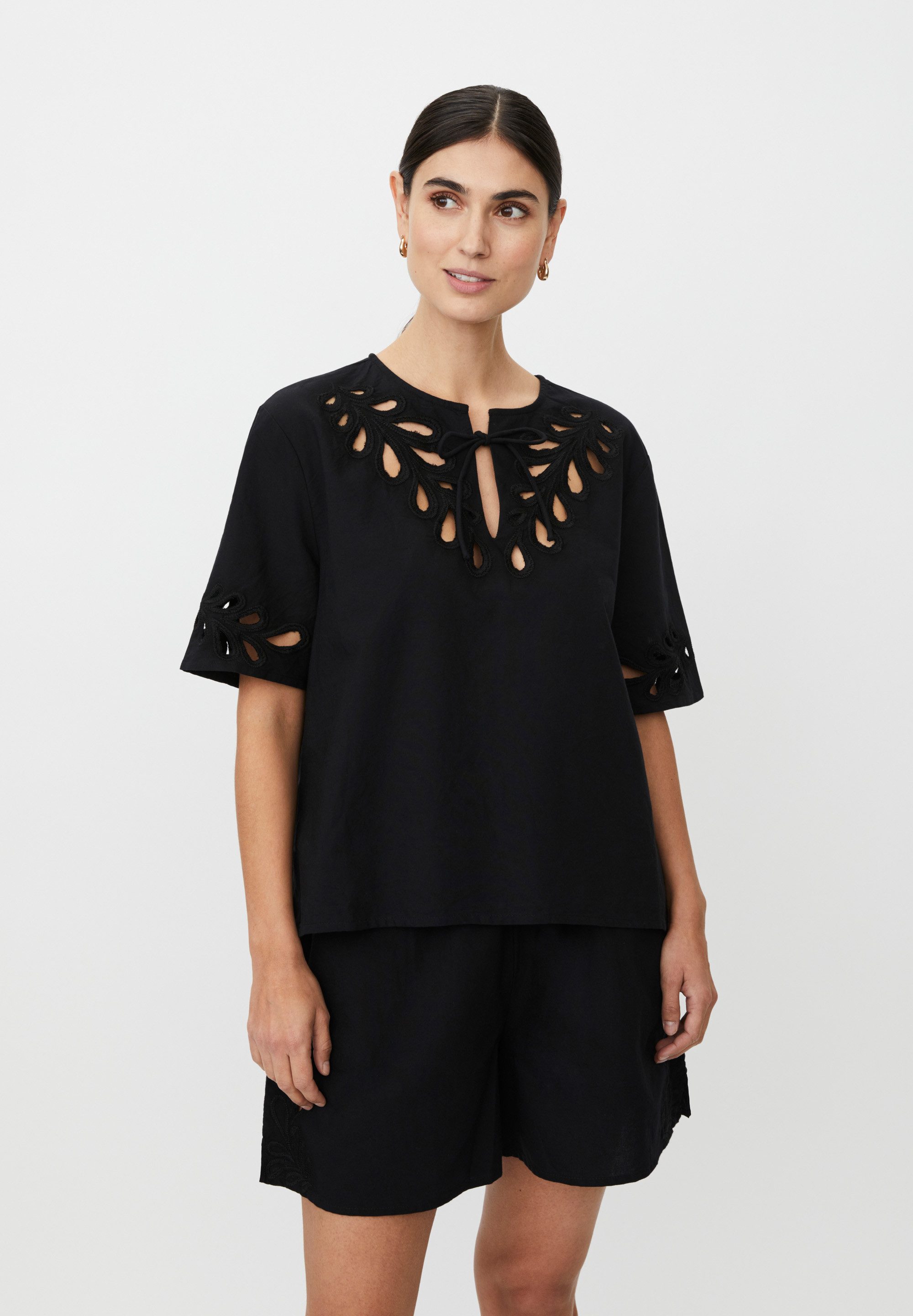 Masai Businessshirt MaDyselle Krawatte, kurze Schlitze