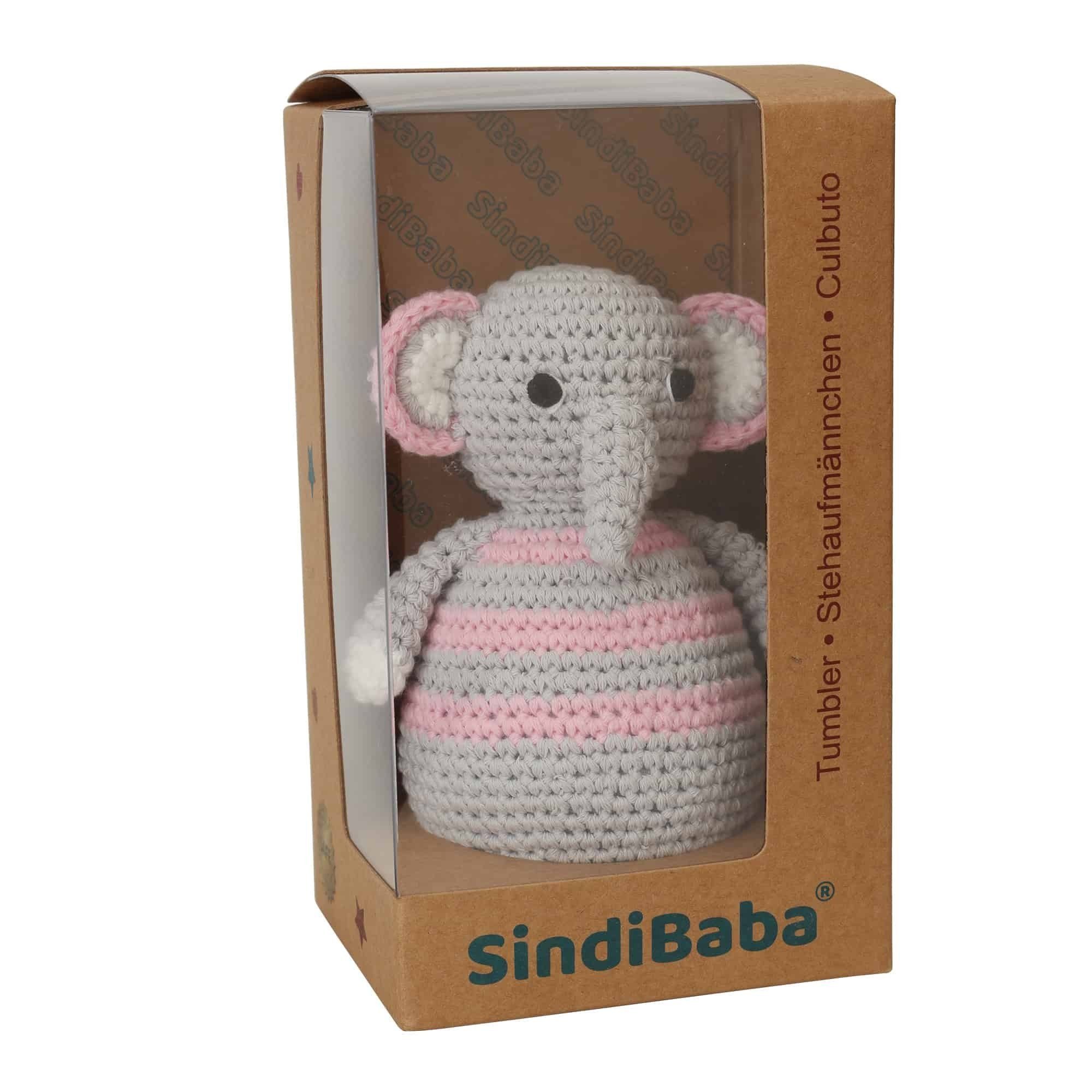 SindiBaba Lernspielzeug Stehaufmännchen, gehäkelt, Handarbeit