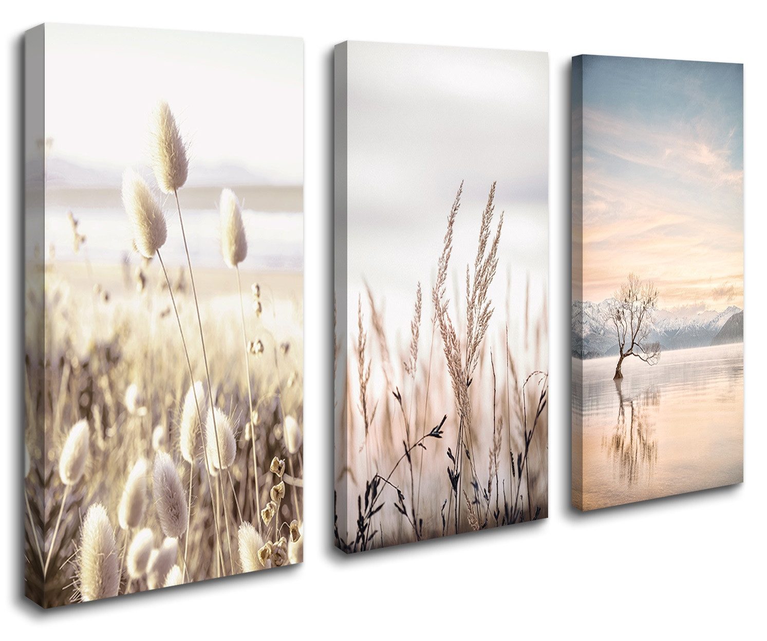 Visario Leinwandbild 3-teiliges Wandbild von Visario, günstig online kaufen
