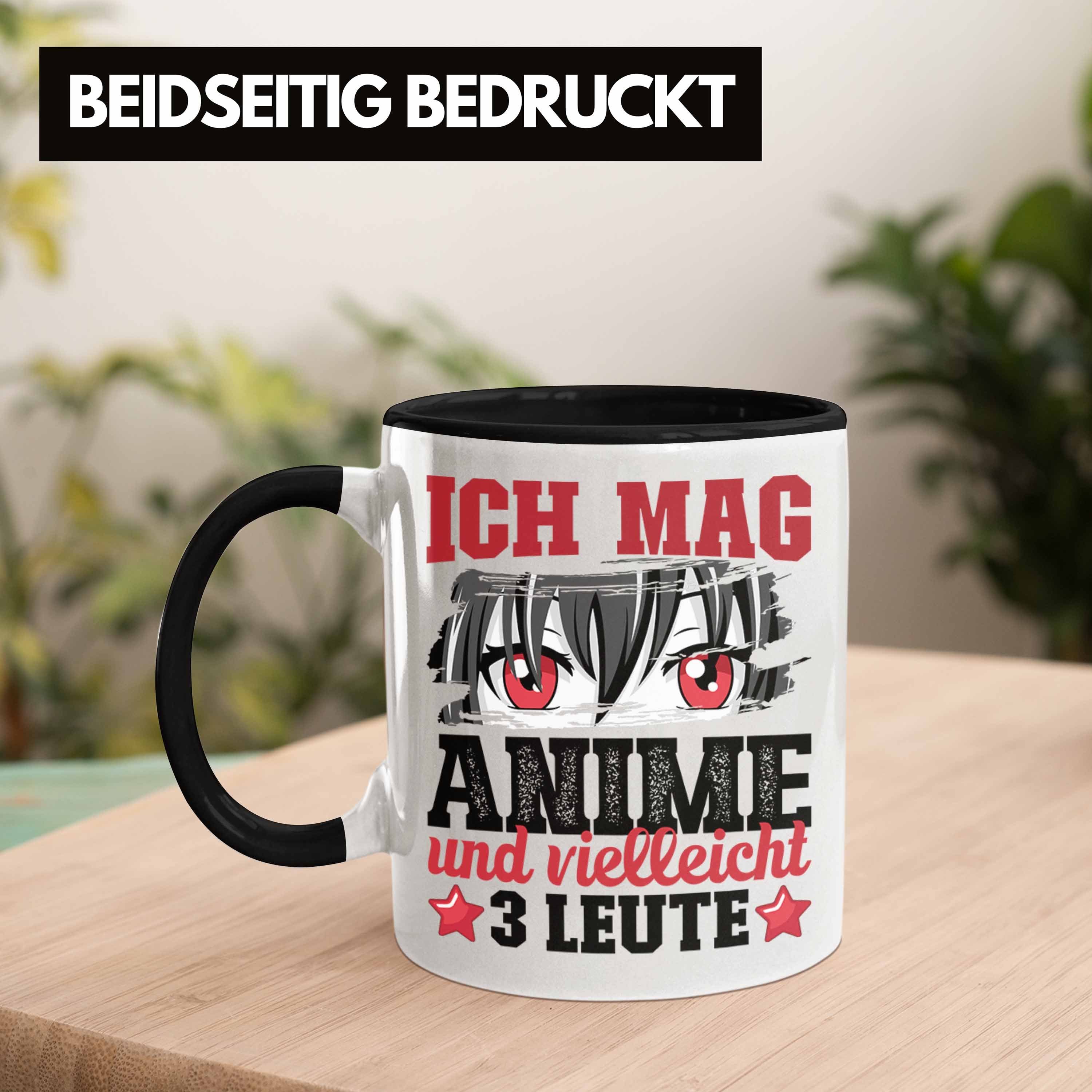 Anime Geschenkidee Anime-Liebhaber Tasse Anime Vi Geschenk Ich Schwarz Tasse Trendation Und Mag