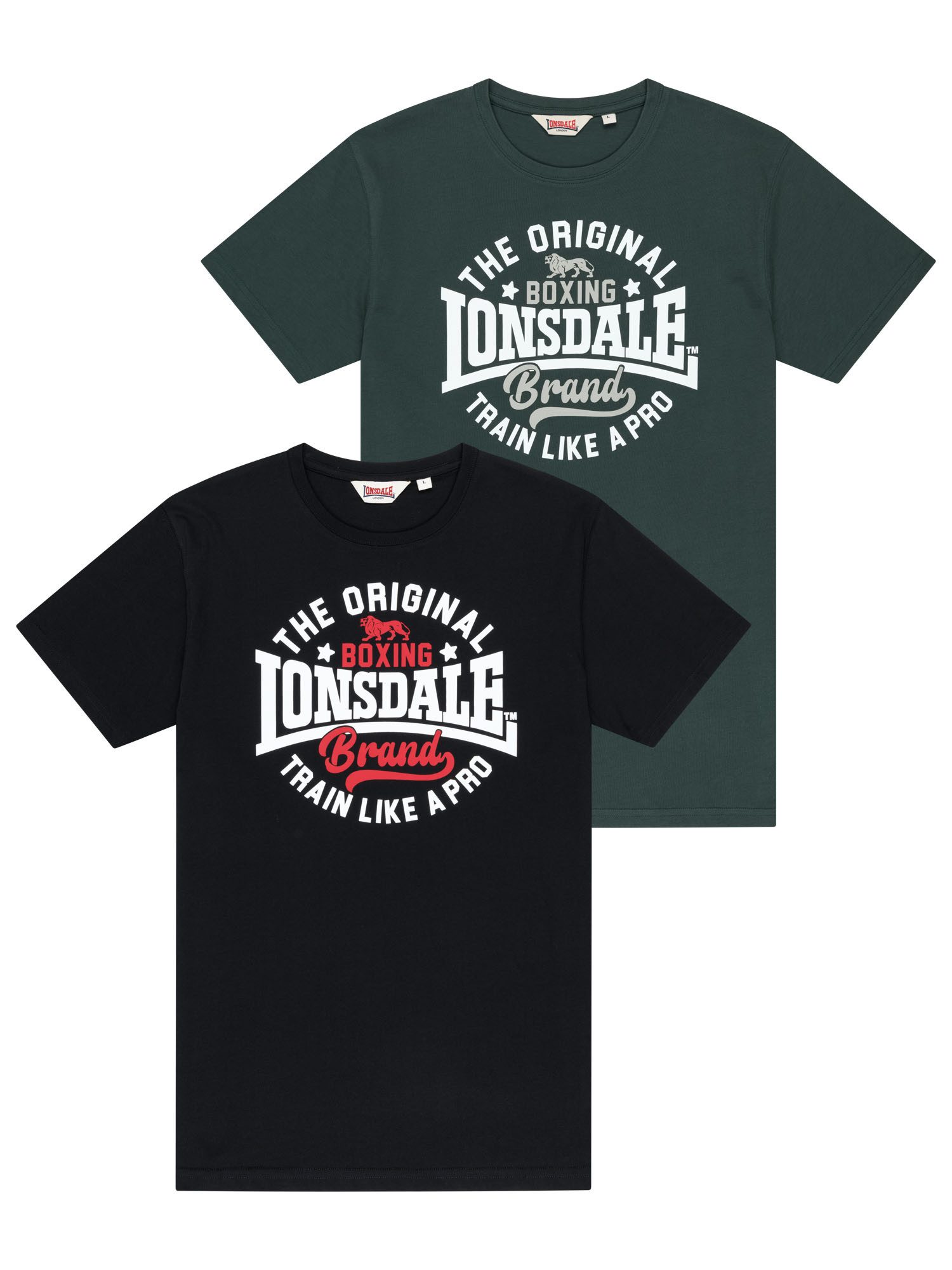 Lonsdale T-Shirt WELLBROW (2-tlg) 2er-Pack, aus Baumwolle, auch in großen Größen