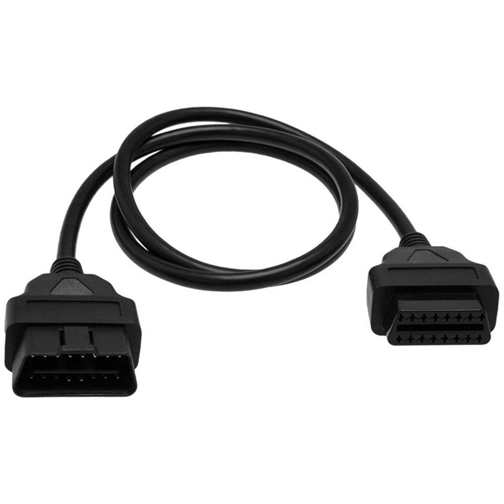 Bolwins J15C OBD 2 II Verlängerung Kabel Adapter Kupplung 16Pin Diagnose Verlängerungskabel, OBD II 16-Pin Stecker, OBD II 16-Pin Buchse (150 cm), sichere Datenübertragung