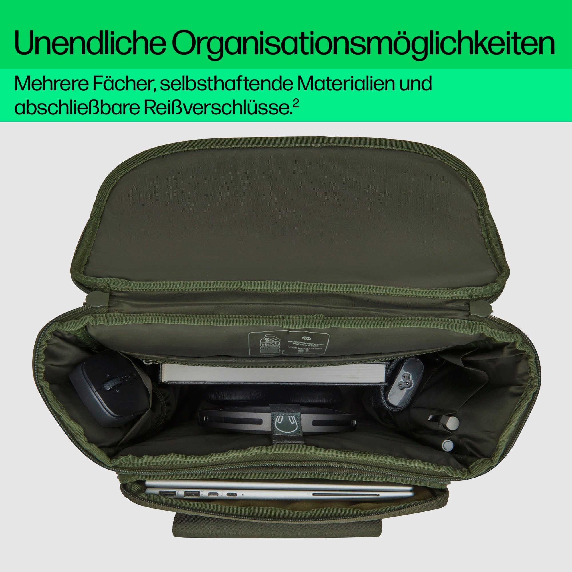 HP Notebook-Rucksack 15,6 Zoll Modularer