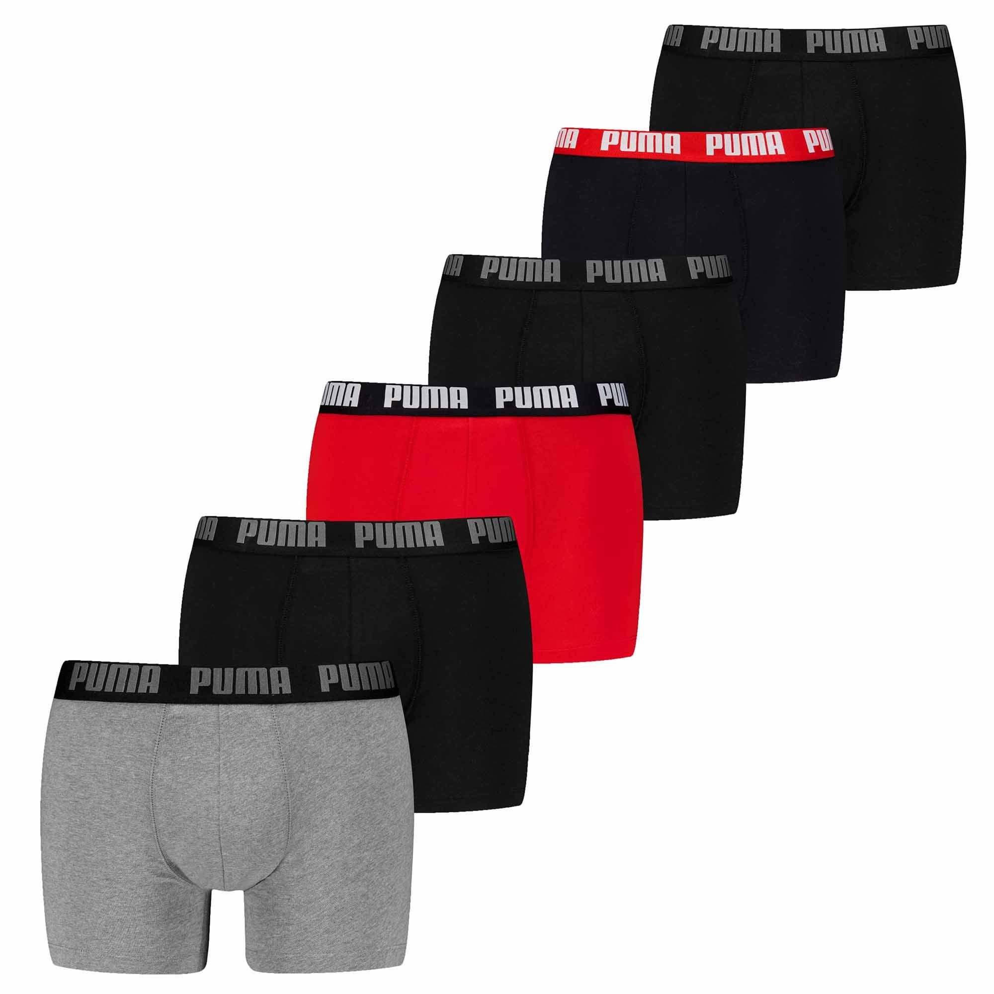 PUMA Boxer Herren Boxershort 6er Pack Baumwolle (Packung, 6er Pack)