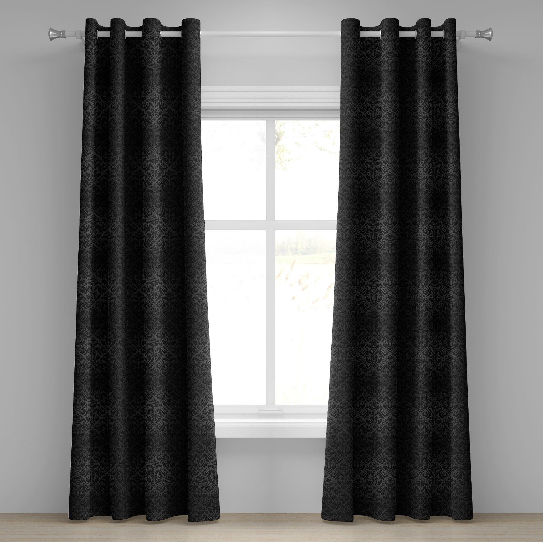Abakuhaus Gardine Dekorative 2-Panel-Fenstervorhänge für Schlafzimmer günstig online kaufen