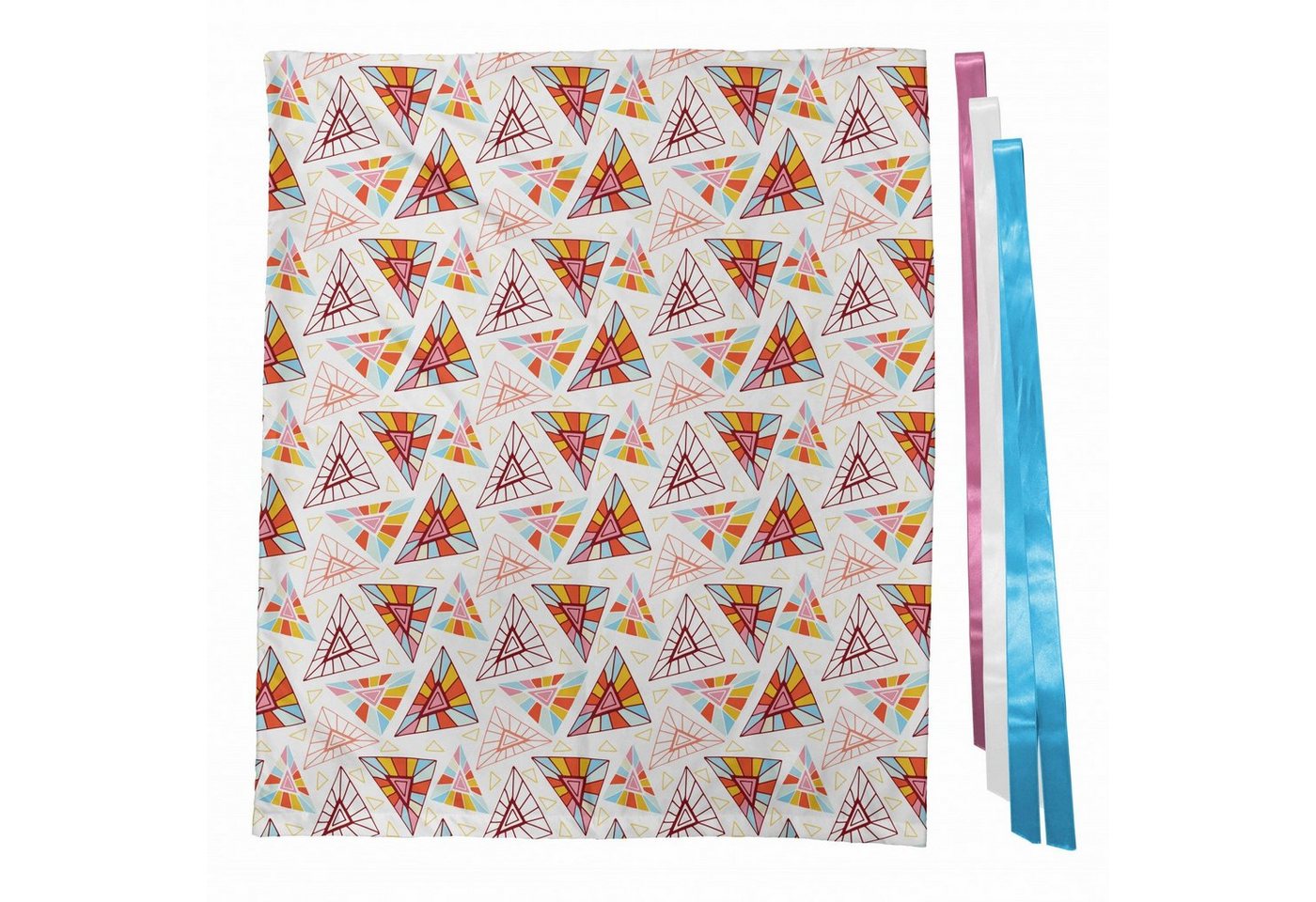 Thumbnail - Abakuhaus Geschenkbox 3x Bändern Wiederbenutzbar, Abstrakt Aufwändige Polygon