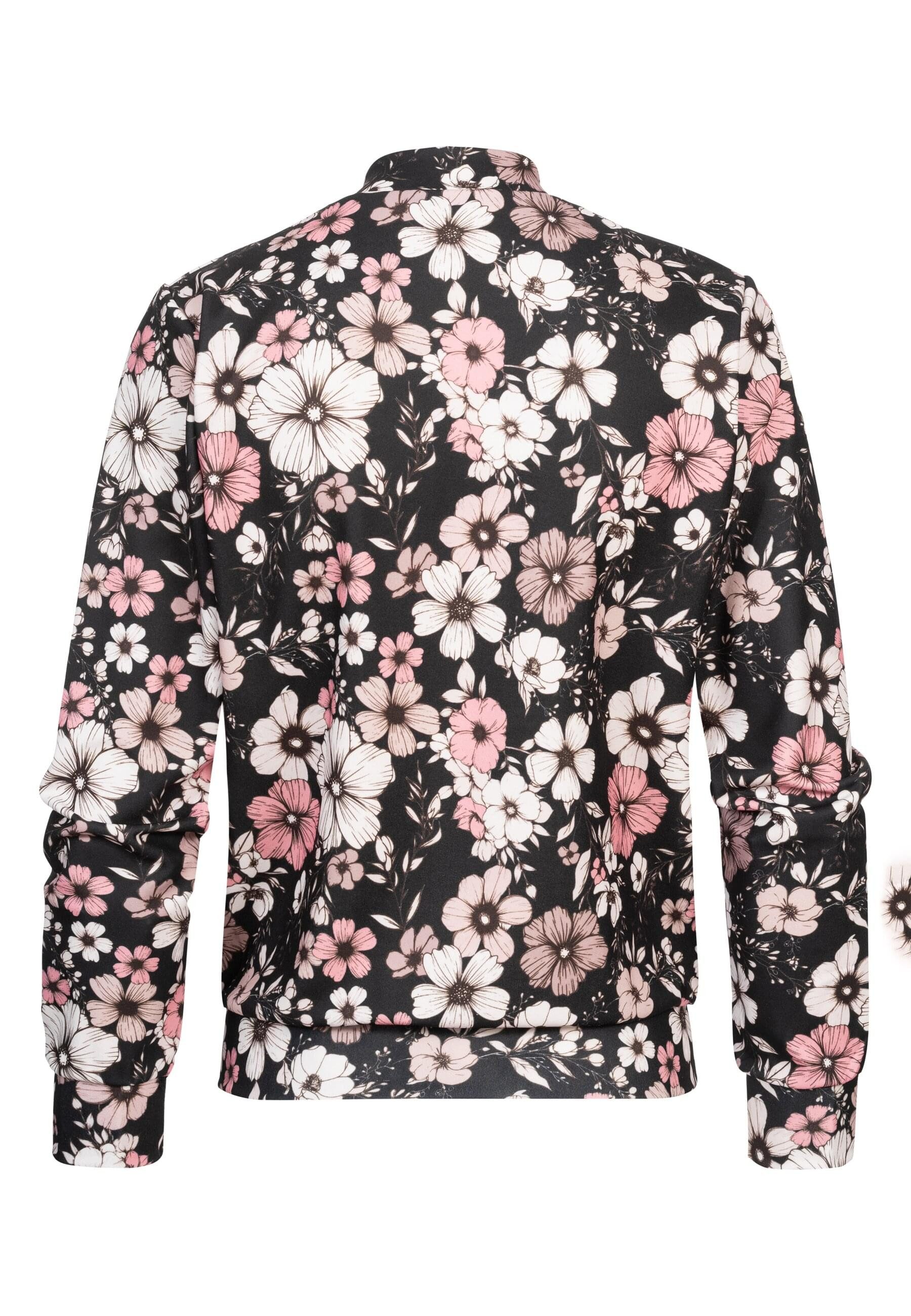 CLOUD 5IVE Klassische Bluse CLOUD 5IVE Blouson with All-Over Flower Print günstig online kaufen