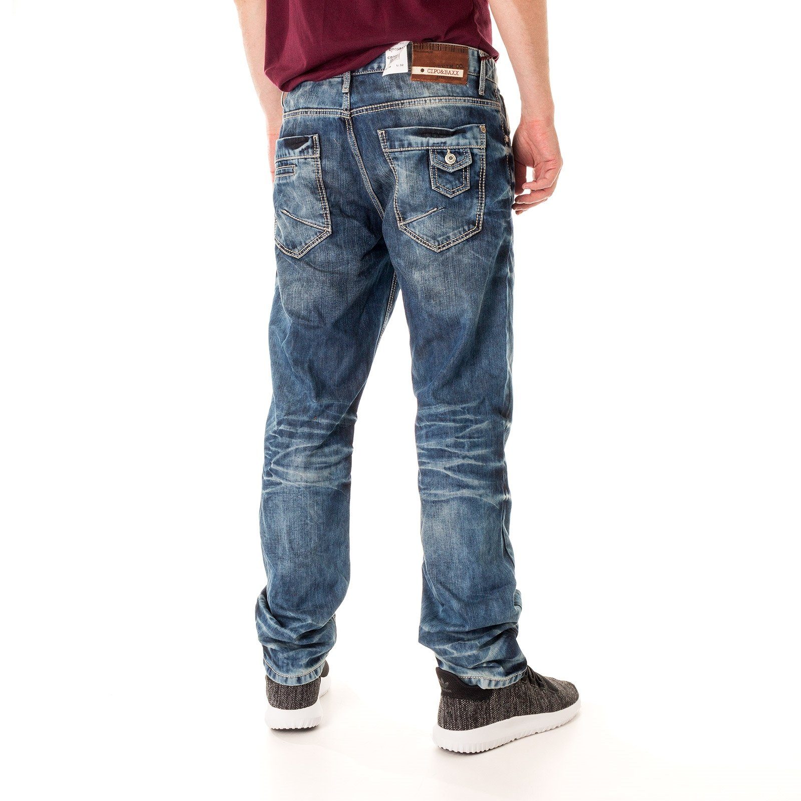 Cipo & Baxx 5-Pocket-Jeans "Jeans", in Straight-Fit, CD-328 günstig online kaufen