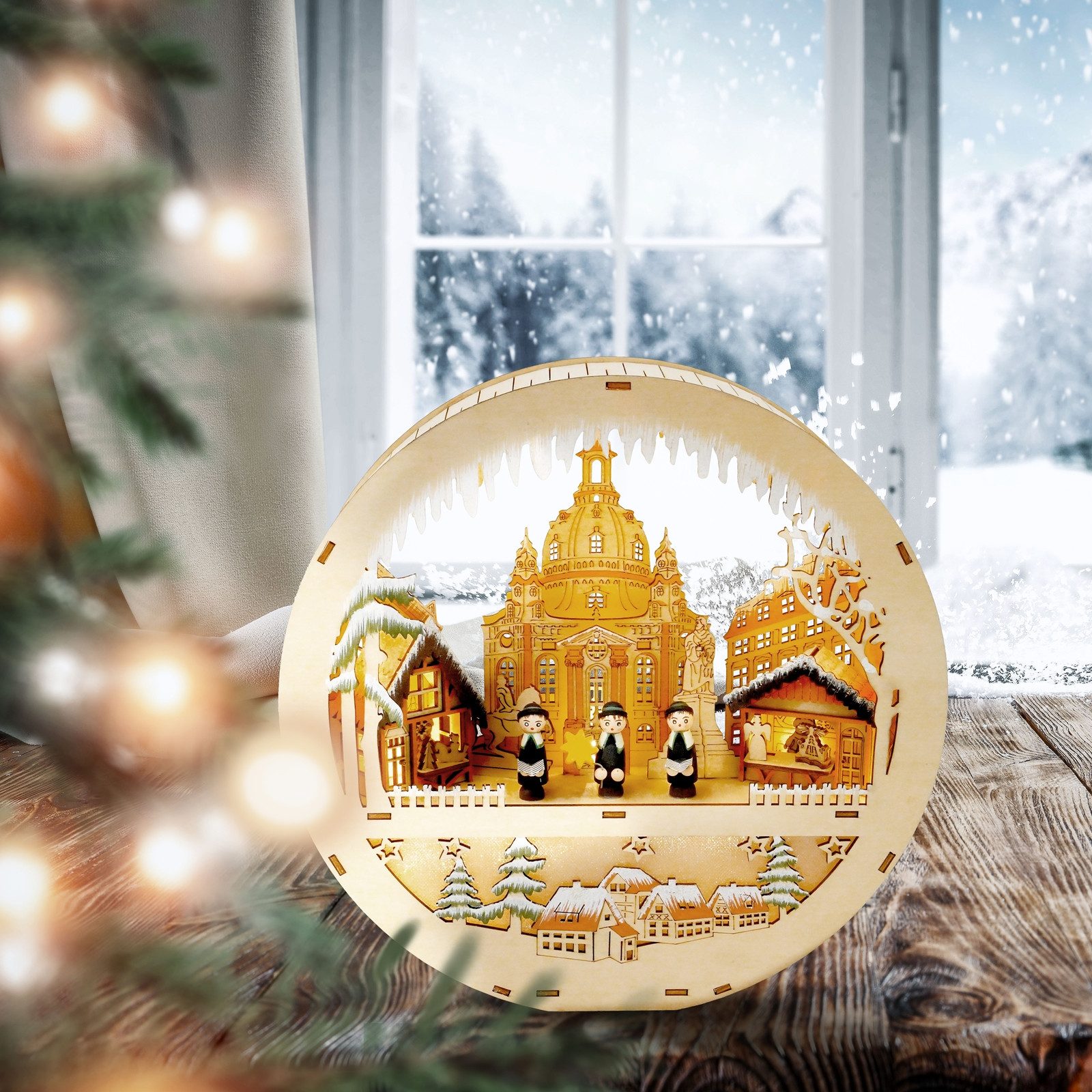 HTI-Living Schwibbogen LED Tischschwibbogen mit Beleuchtung Weihnachtsdekor günstig online kaufen