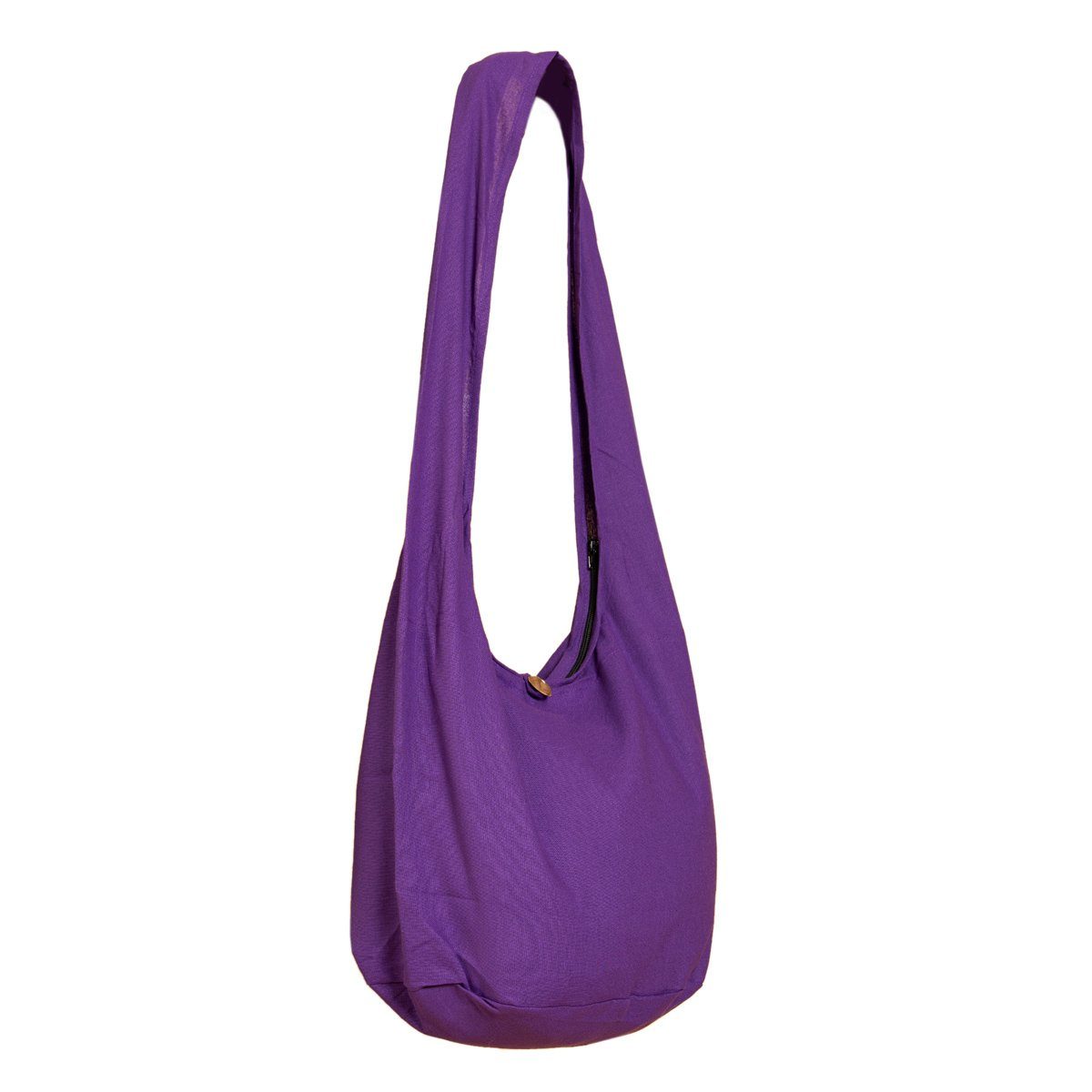 PANASIAM Freizeittasche Schulterbeutel einfarbig Schultertasche aus 100% Baumwolle in 2 Größen, Umhängetasche auch als Wickeltasche Handtasche oder Strandtasche
