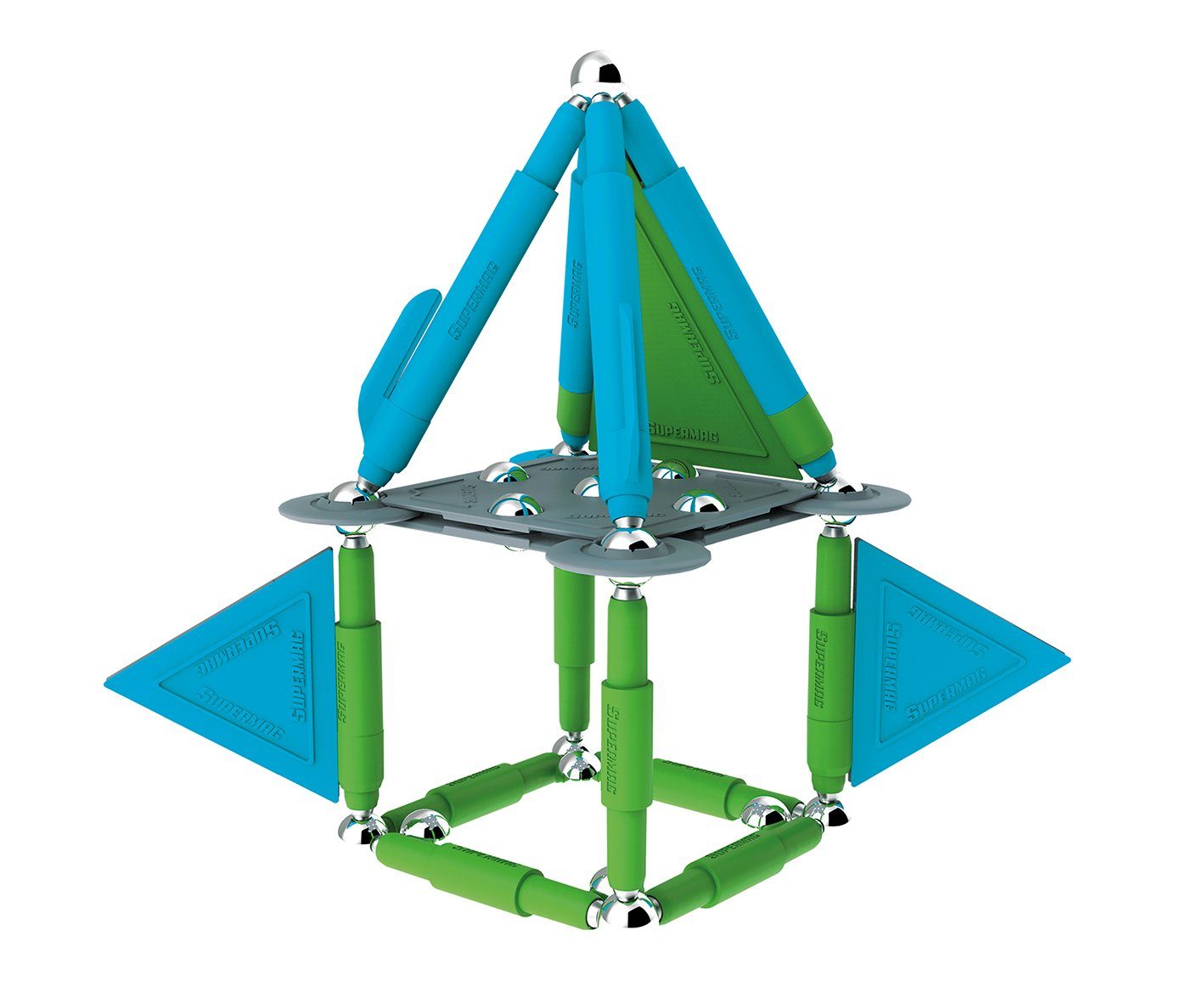 Happy People Supermag Stix 50 Teile Magnetisches Konstruktionsspielzeug Magnetspiel Magnetspielbausteine, Magnetische Bausteine