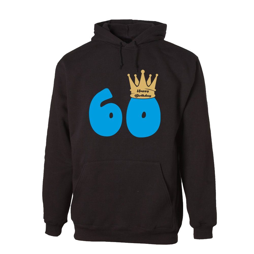 Hoodie 60 – Happy Birthday – mit Krone