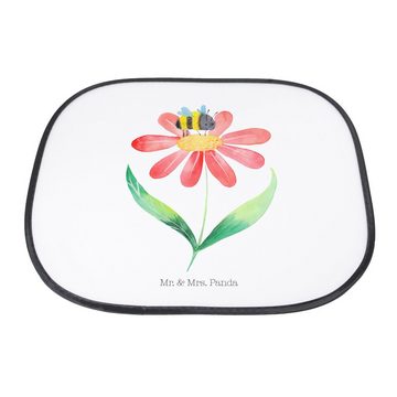Sonnenschutz Hummel Blume - Weiß - Geschenk, lustige Sprüche, Sonnenschutz Baby, N, Mr. & Mrs. Panda, Seidenmatt, Faltbar & Praktisch