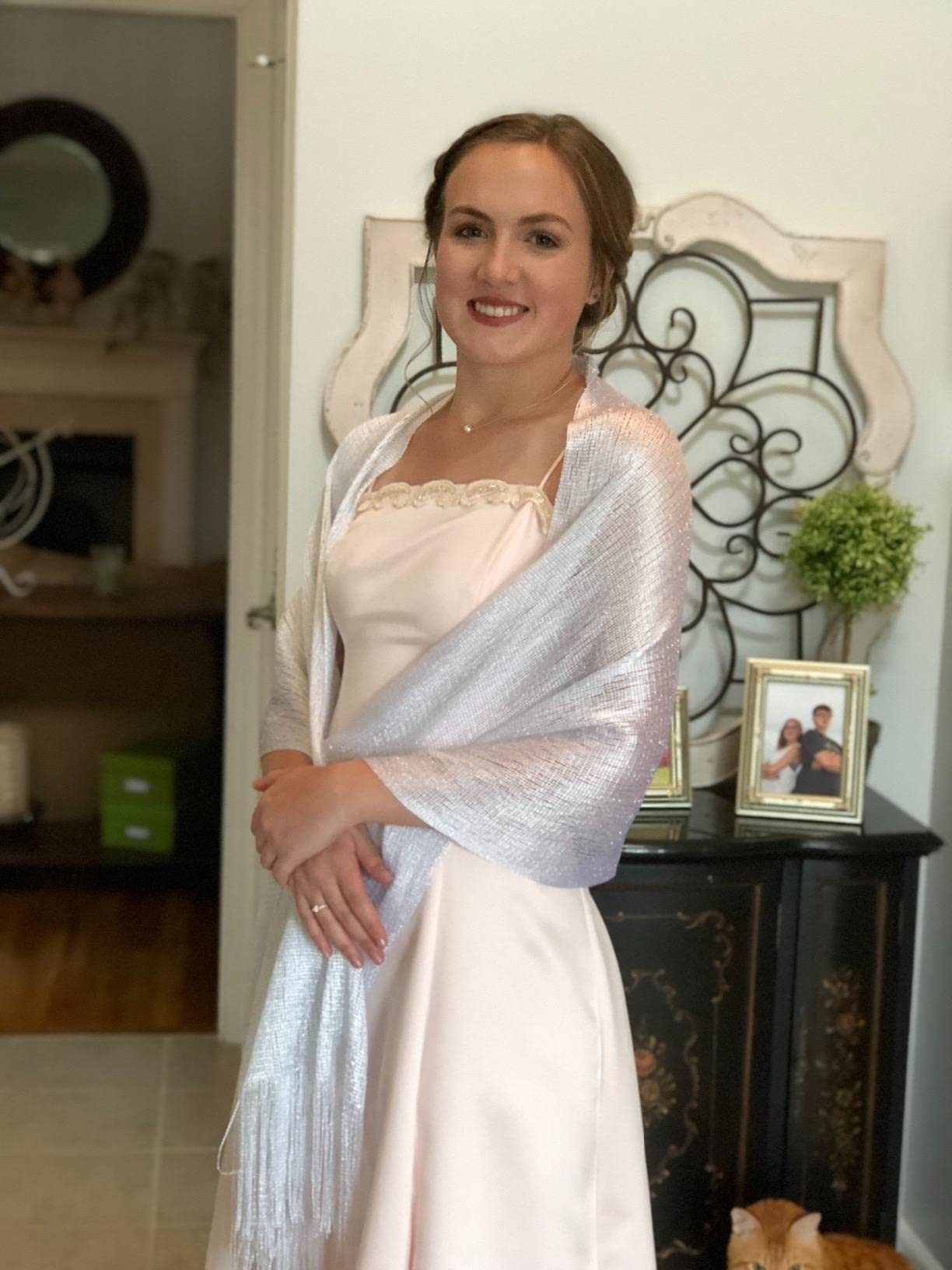 Bextsrack Modeschal Damen stola für abendkleid schal, für Hochzeiten, Partys, Brautjungfern, Abschlussball Schal