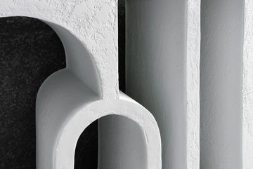 riess-ambiente Konsolentisch ART AMBIENTE 120cm weiß (Einzelartikel, 1-St), Flur · Beton · mediterran · eckig · schmal · modern · Rundbogen-Design