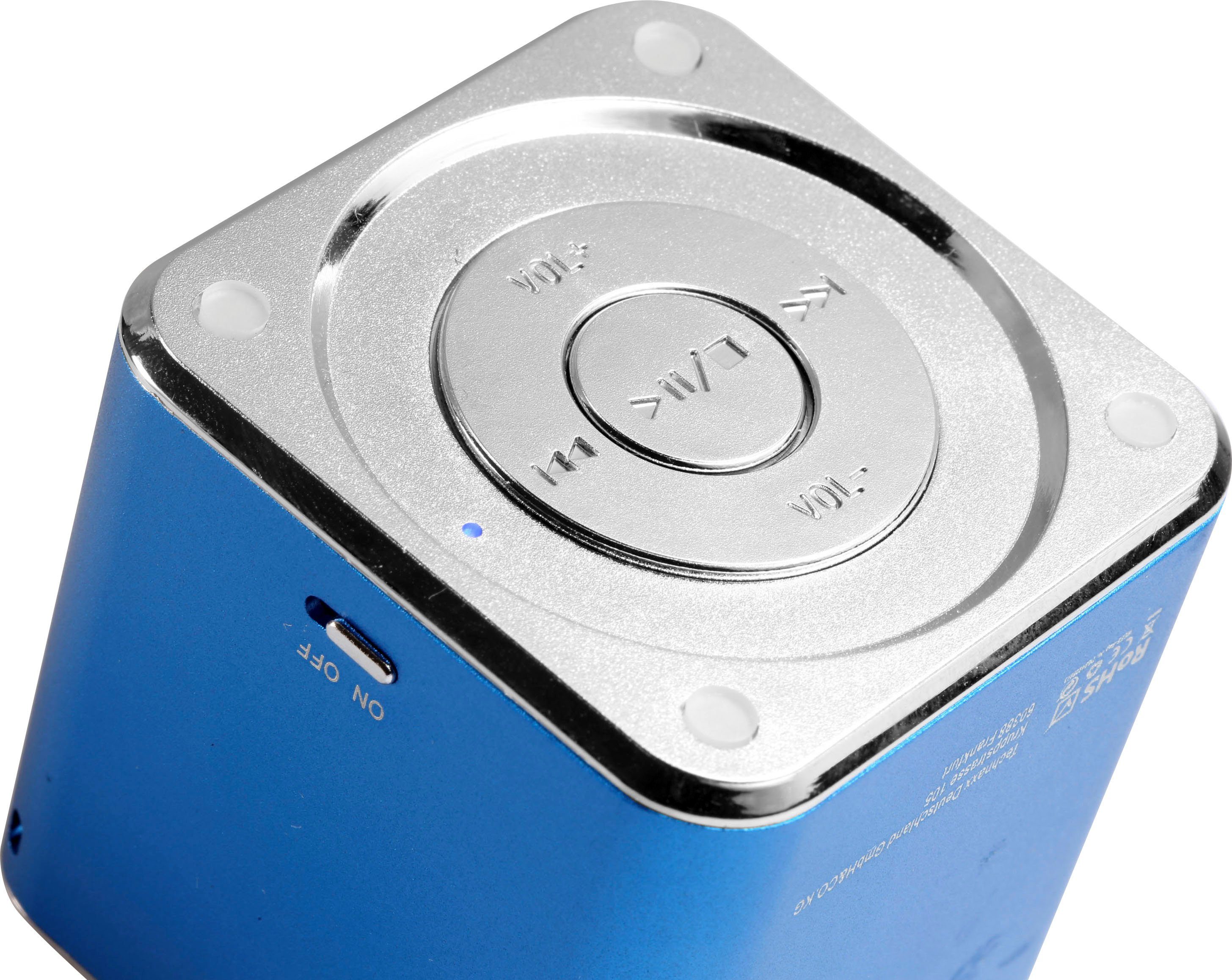 (3 Mini Technaxx W) Soundstation Portable-Lautsprecher MusicMan blau