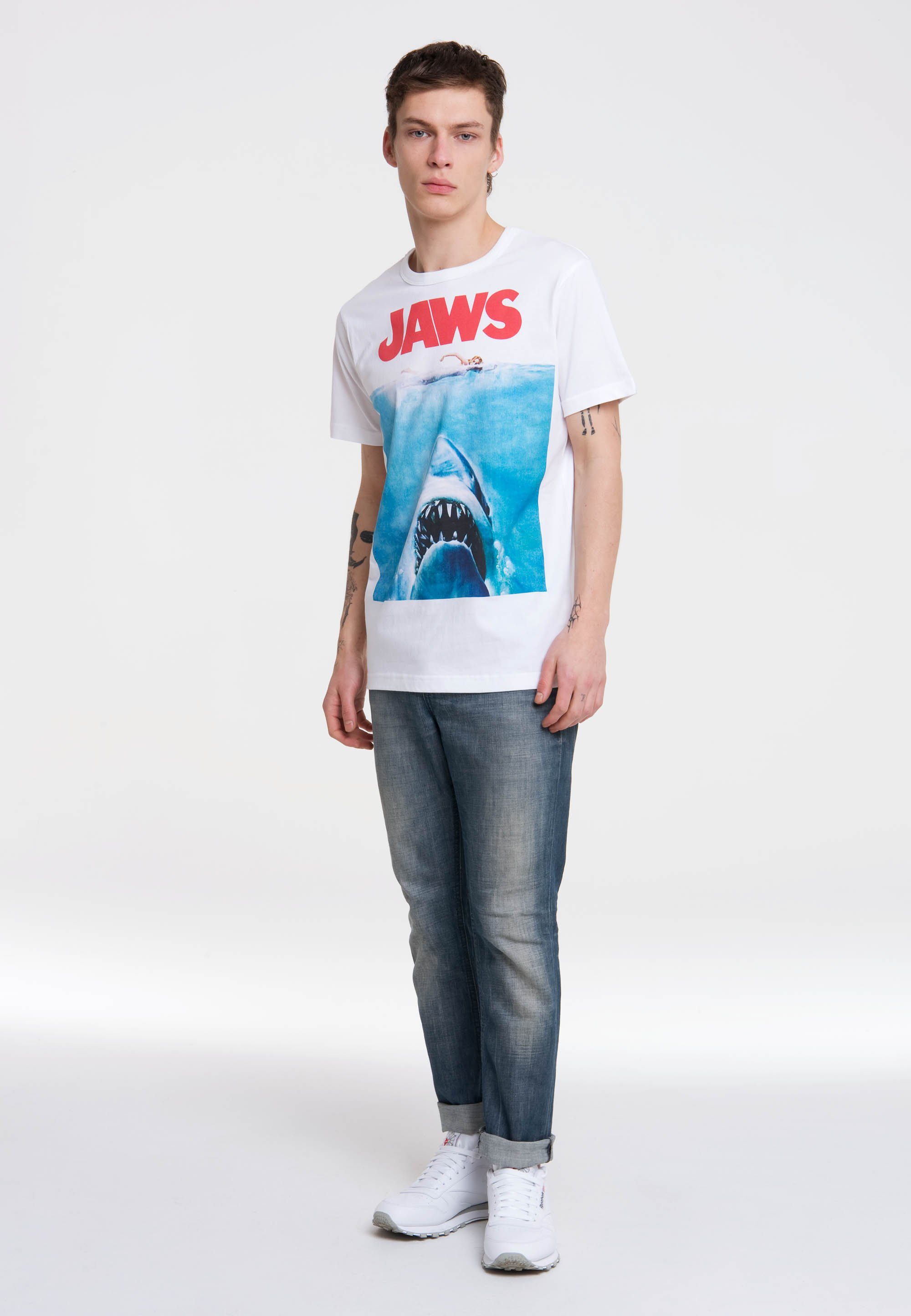 LOGOSHIRT T-Shirt Jaws mit kultigem Print