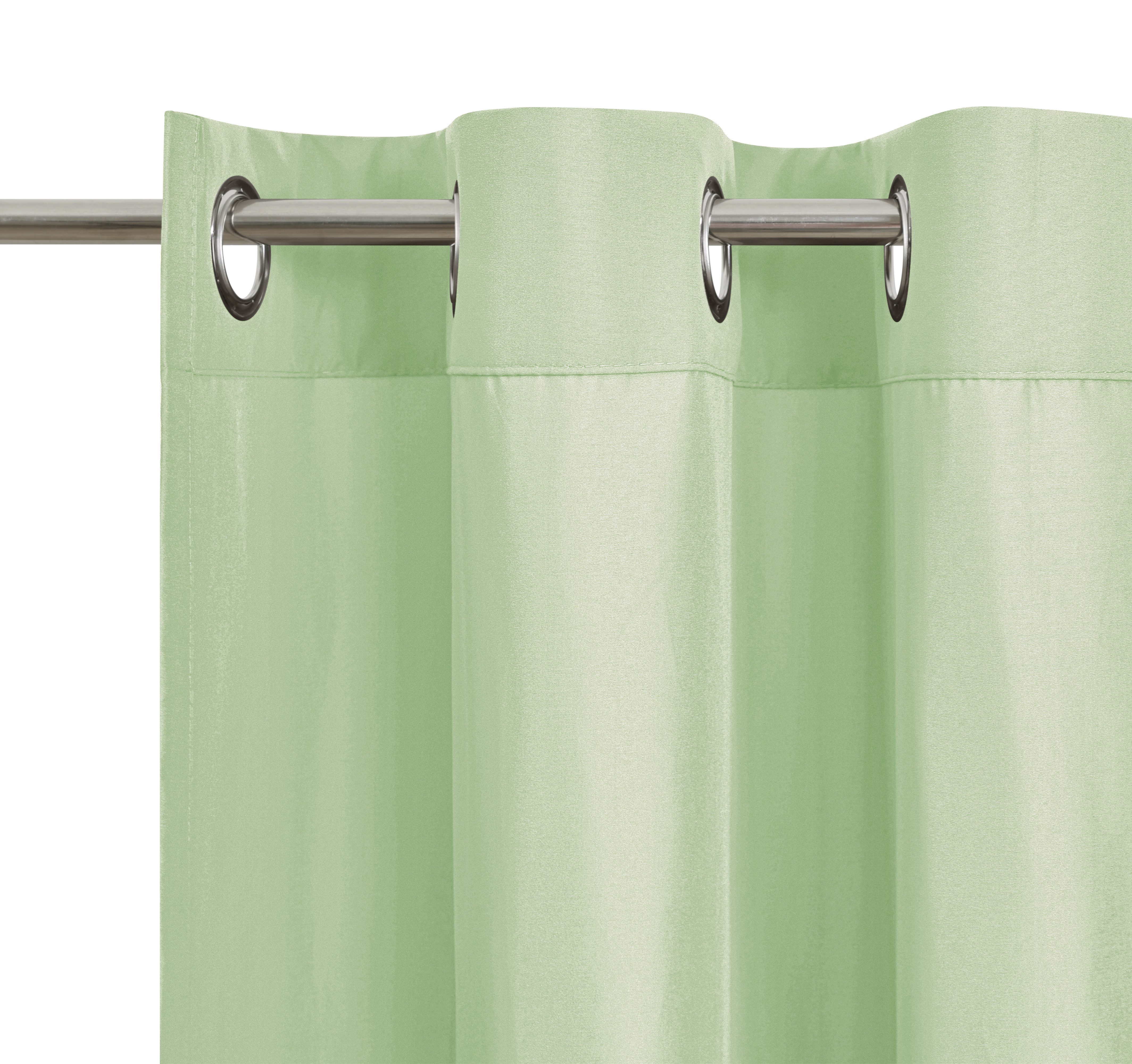 OTTO home Vorhang Raja mit Ösen, 2er Pack, blickdicht, Topseller! (2 St), Ösen, blickdicht, Polyester, einfarbig, Einfache Montage, Pflegeleicht, Ösen, 2 er Pac – Bild 4 von 5