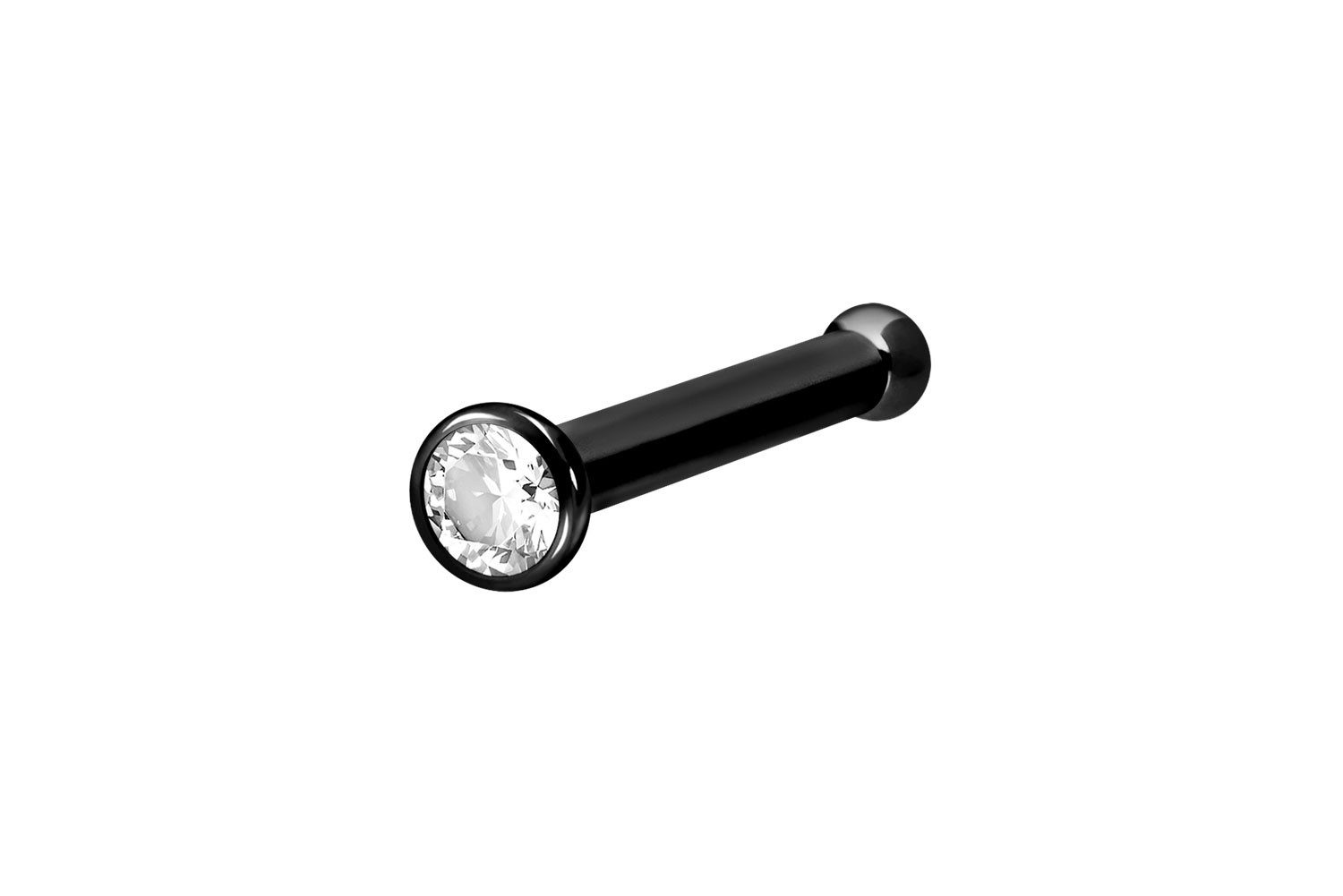 PIERCINGLINE Nasenpiercing Titan Nasenstecker Pin KRISTALL (Nasenstecker, 1-tlg)