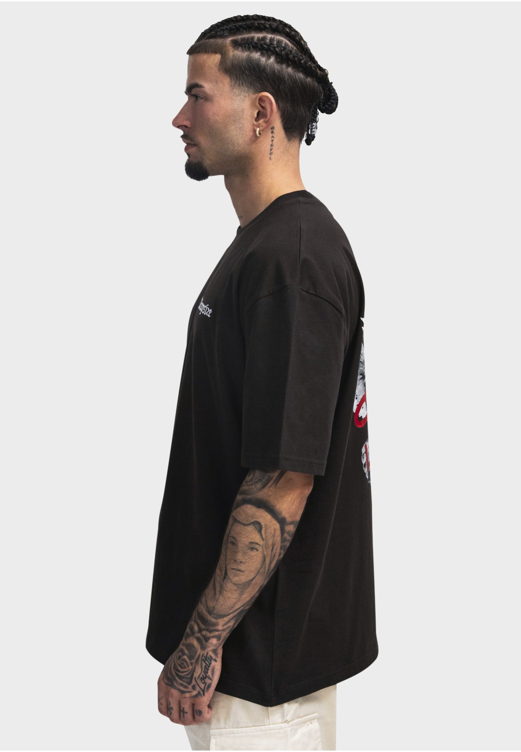 Dropsize T-Shirt Dropsize Herren Heyvy Oversize Crew Dove T-Shirt (1-tlg) – Bild 5 von 5