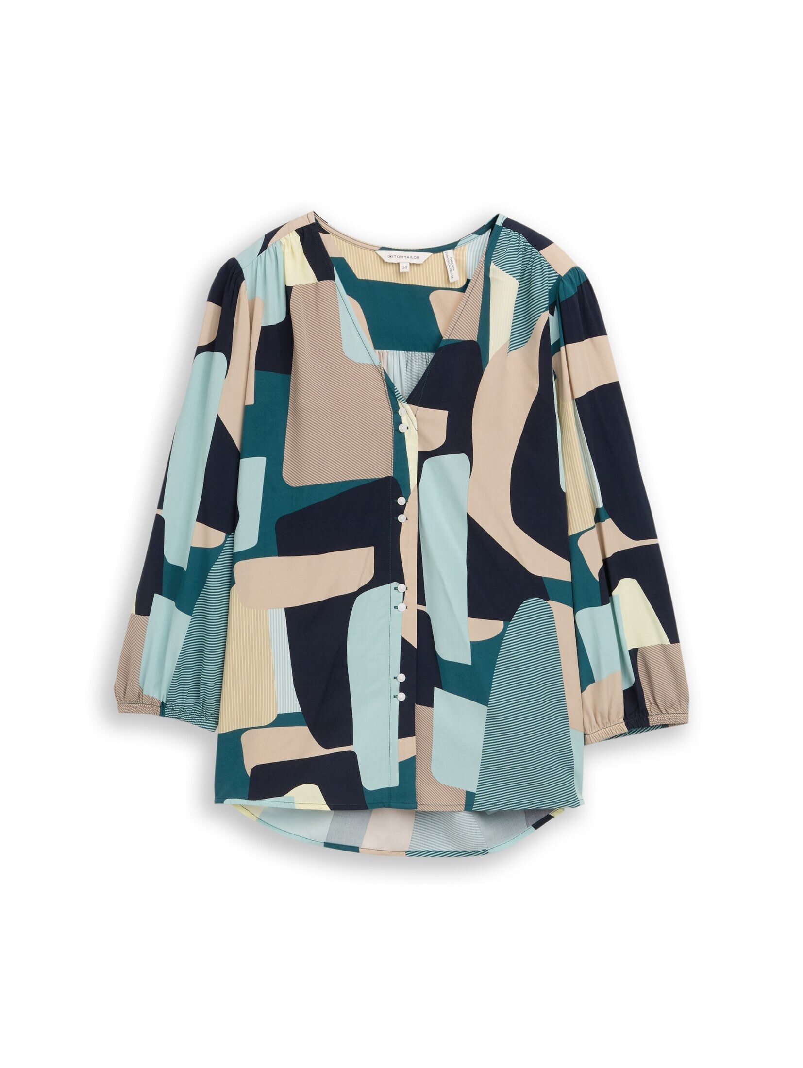 TOM TAILOR Langarmbluse Blusen & Shirts Bluse aus Viskose