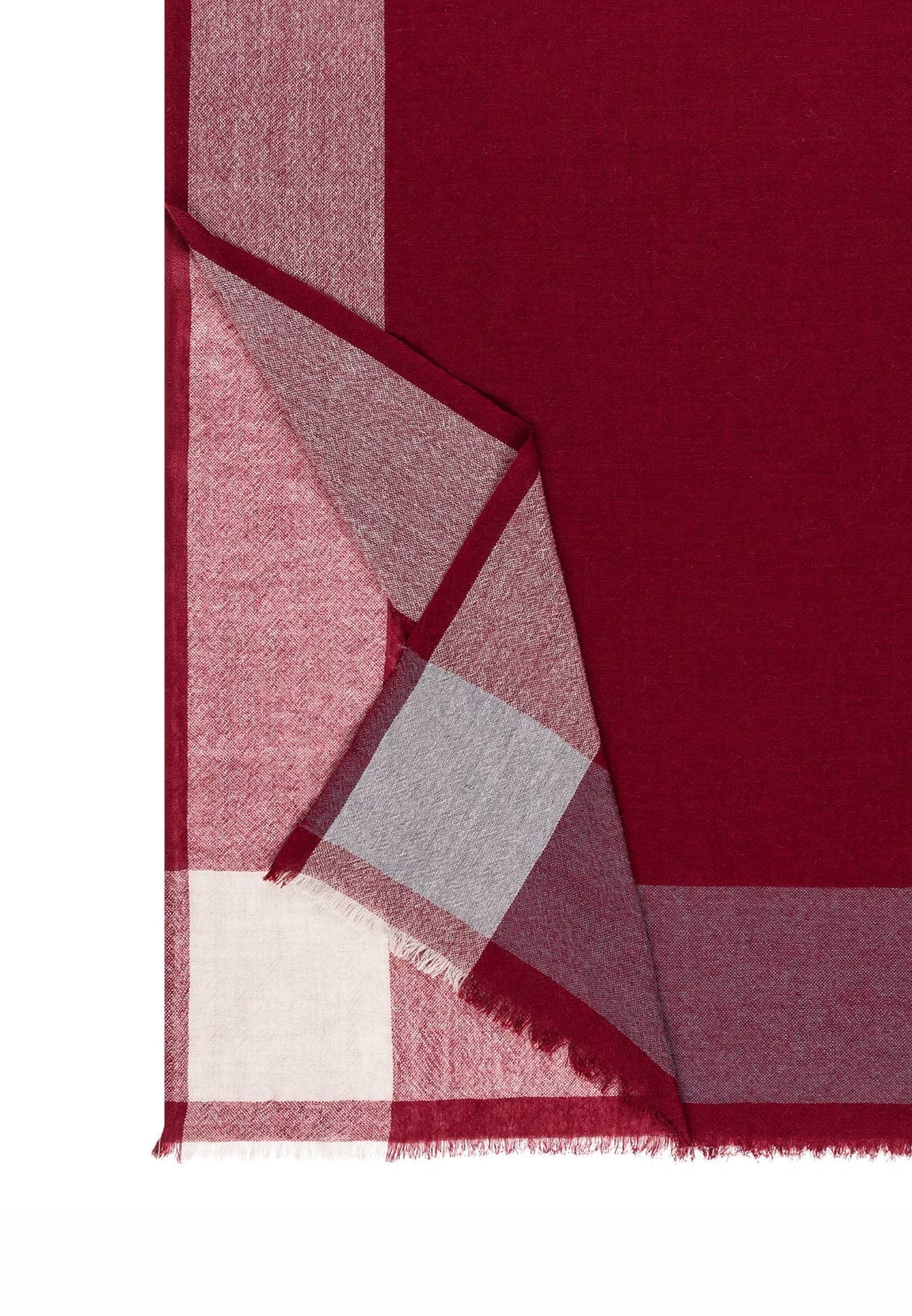 Roeckl Schal STRIPE CROSSING, Woll-Kaschmirschal mit Fransen