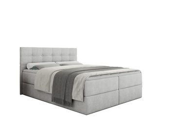 Deine Möbel 24 Boxspringbett PASCAL Schlafzimmerbett Ehebett inkl. Bettkästen in Stoff (Polsterbett Komplettbett mit Bonellfederkern-Matratzen, inkl. Matratzne H3 Topper und Bettkästen), 140x200 160x200 180x200 200x200