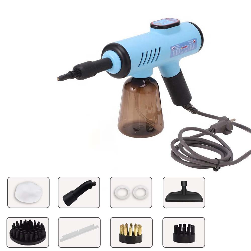 JOYOLEDER Dampfreiniger Handgerät, Leistung: 1200 W, Tank: 600 ml, mit Reinigungsset, Düsen, Schaber und Bürste