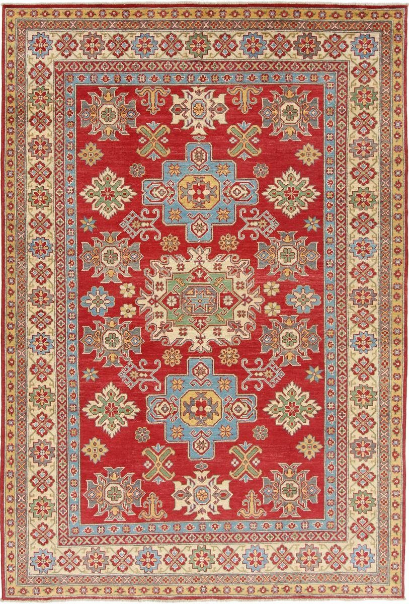 Orientteppich Kazak 200x299 Handgeknüpfter Orientteppich, Nain Trading, rechteckig, Höhe: 5 mm