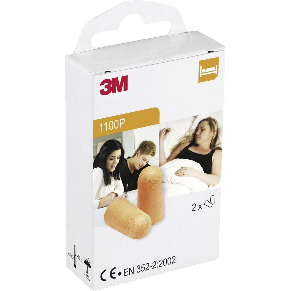 3M Gehörschutzstöpsel 3M 1100P Gehörschutzstöpsel 35 dB einweg 2 Paar