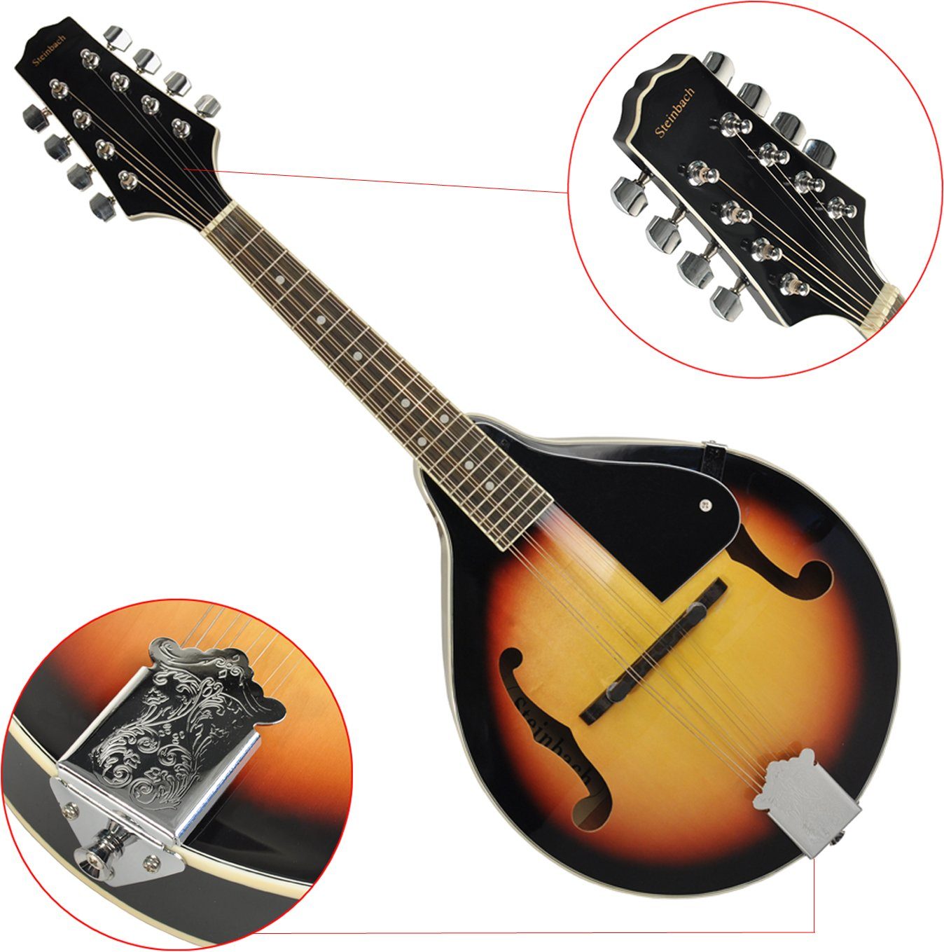 Steinbach Mandoline Bluegrass mit Lindendecke sunburst