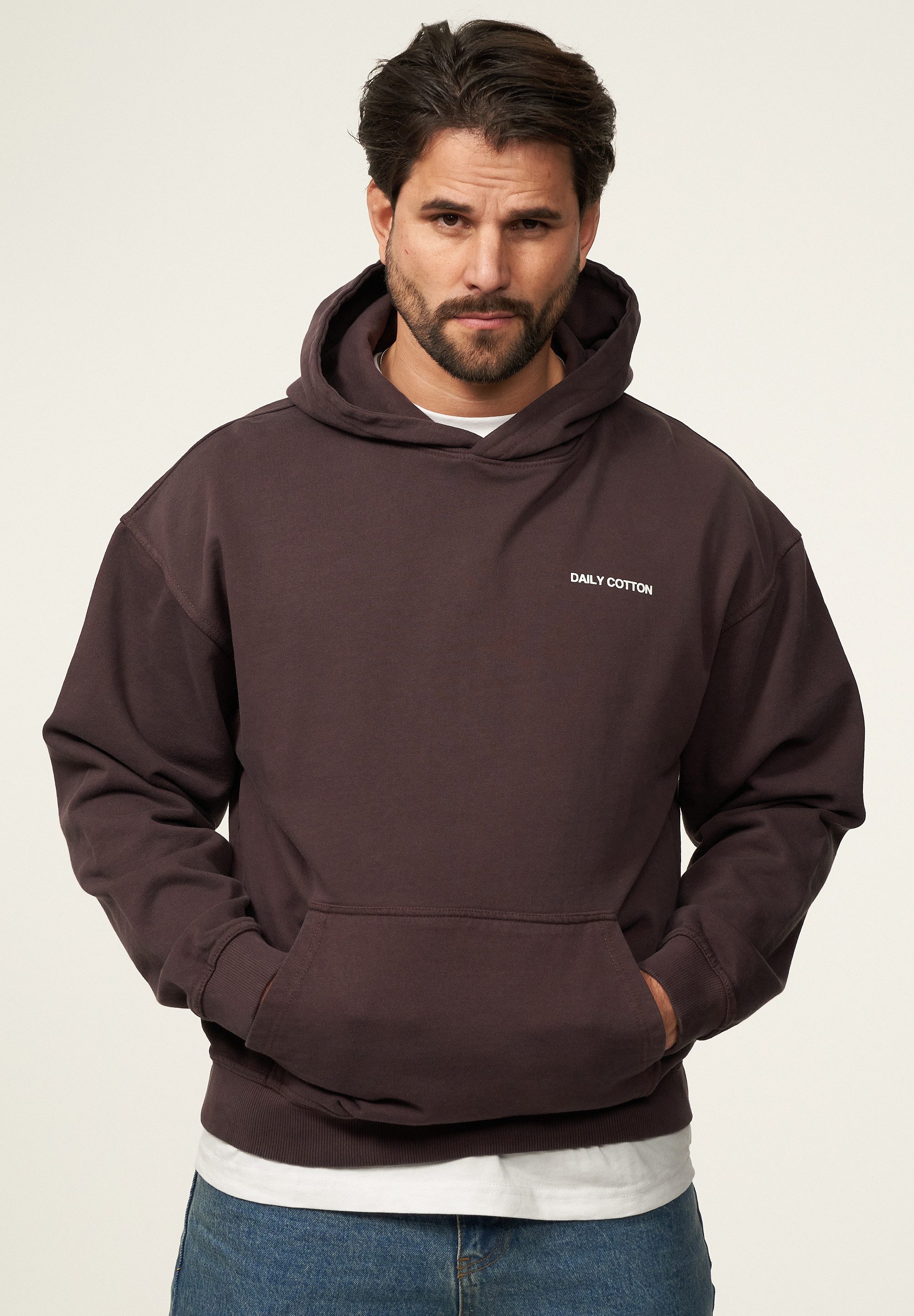 BEHYPE STUDIOS Hoodie BHSSAKAI Herren Heavy Oversize Hoodie Kapuzenpullover Sweatshirt Raglan Sweater