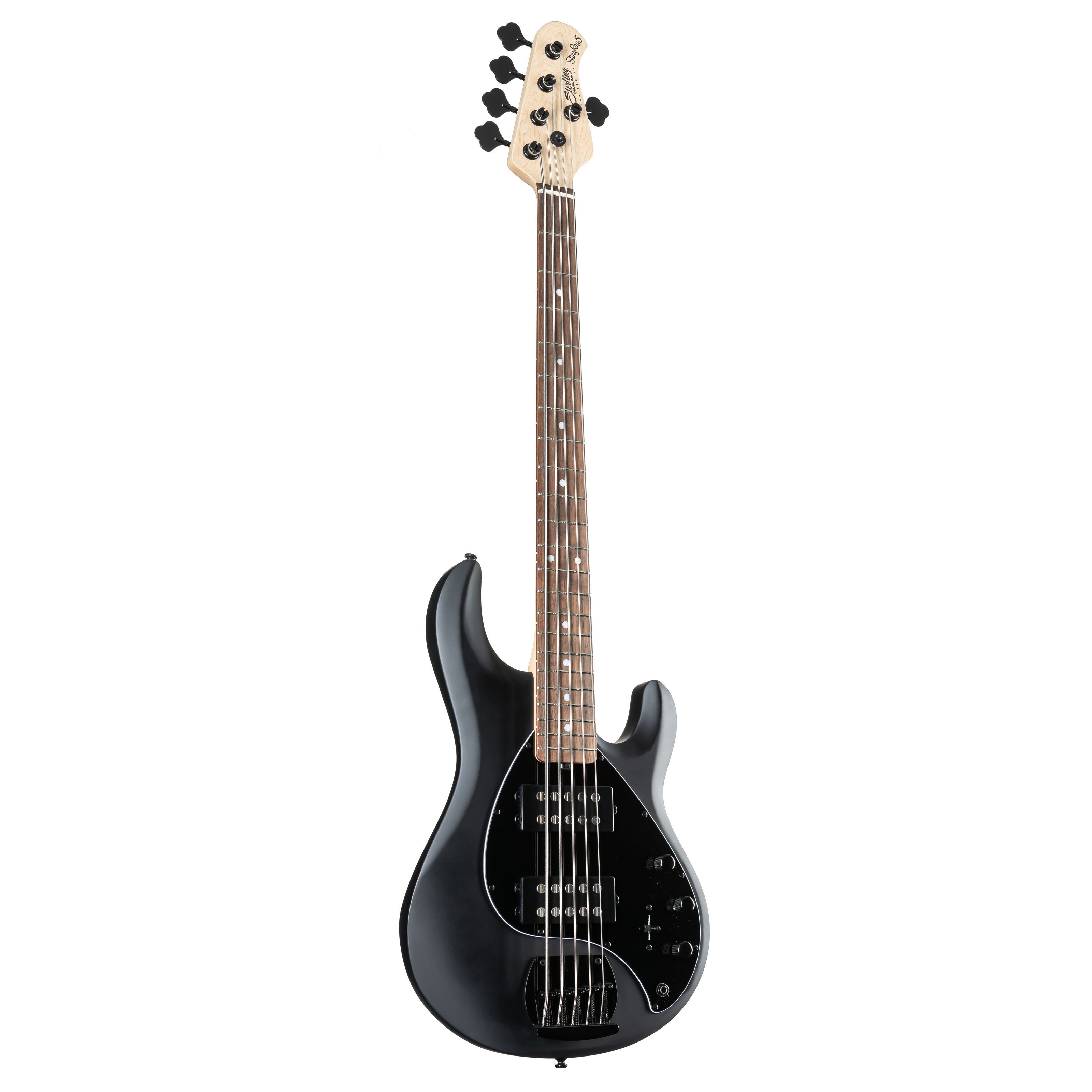 Sterling E-Bass, Электрические басы, 5-Saiter Электрические басы, StingRay RAY5 HH JT Stealth Black - E-Bass