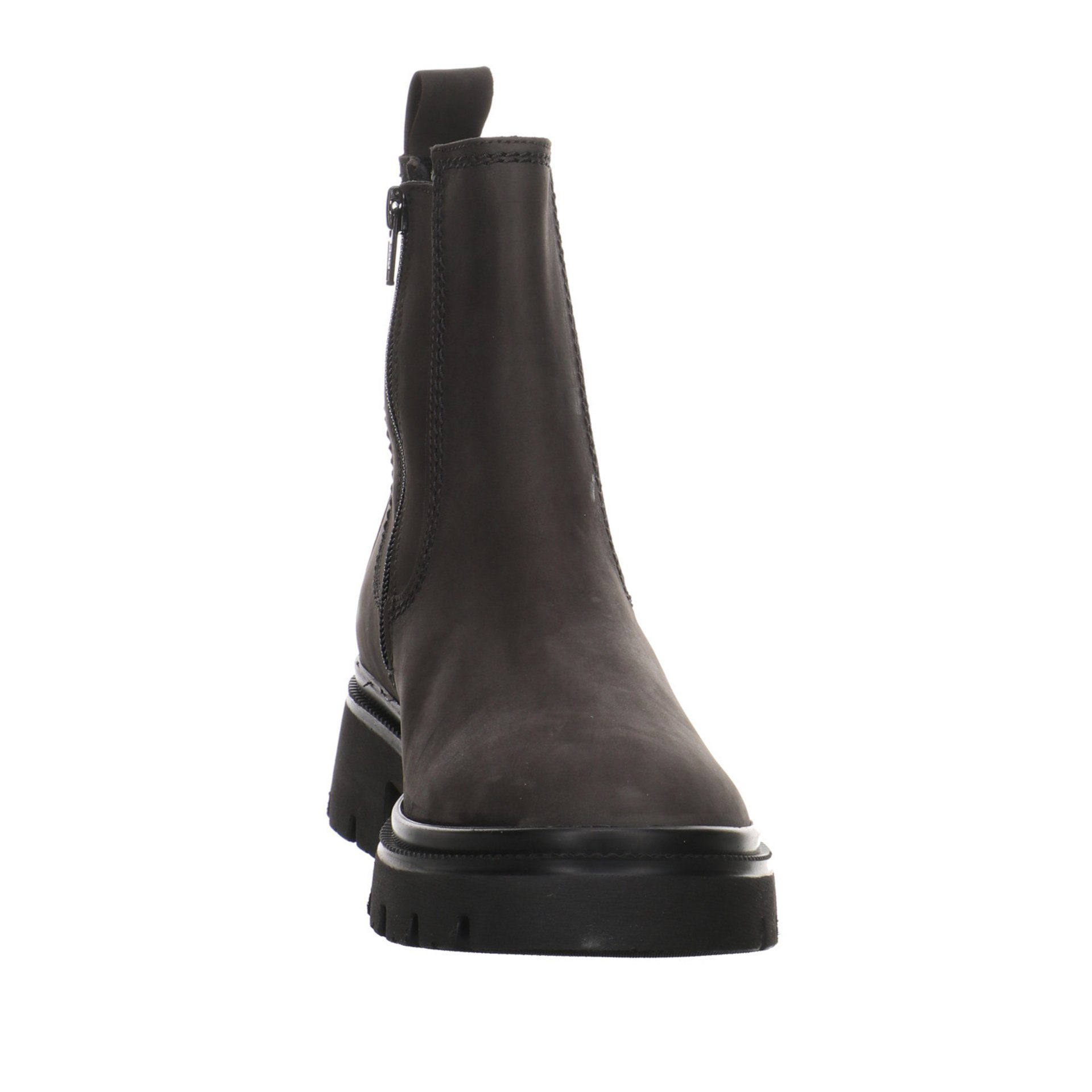 Grau Chelsea Damen Boots Nubukleder Stiefelette Stiefeletten (pepper/schwarz) Gabor Schuhe
