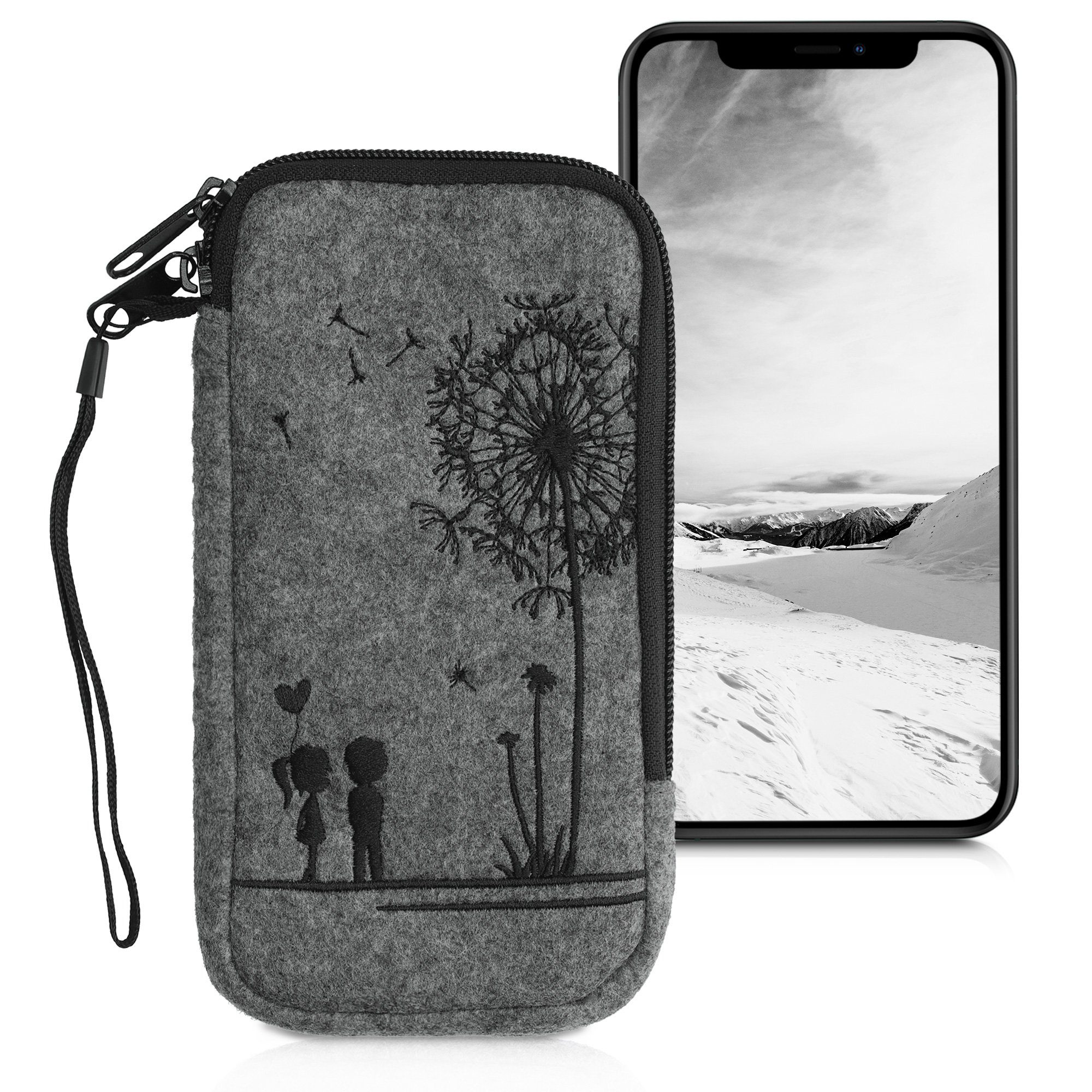 K-S-Trade Filz Handyhülle Für OnePlus 9 Pro - Schutzhülle Aus Hochwertigem Filz (Grau)