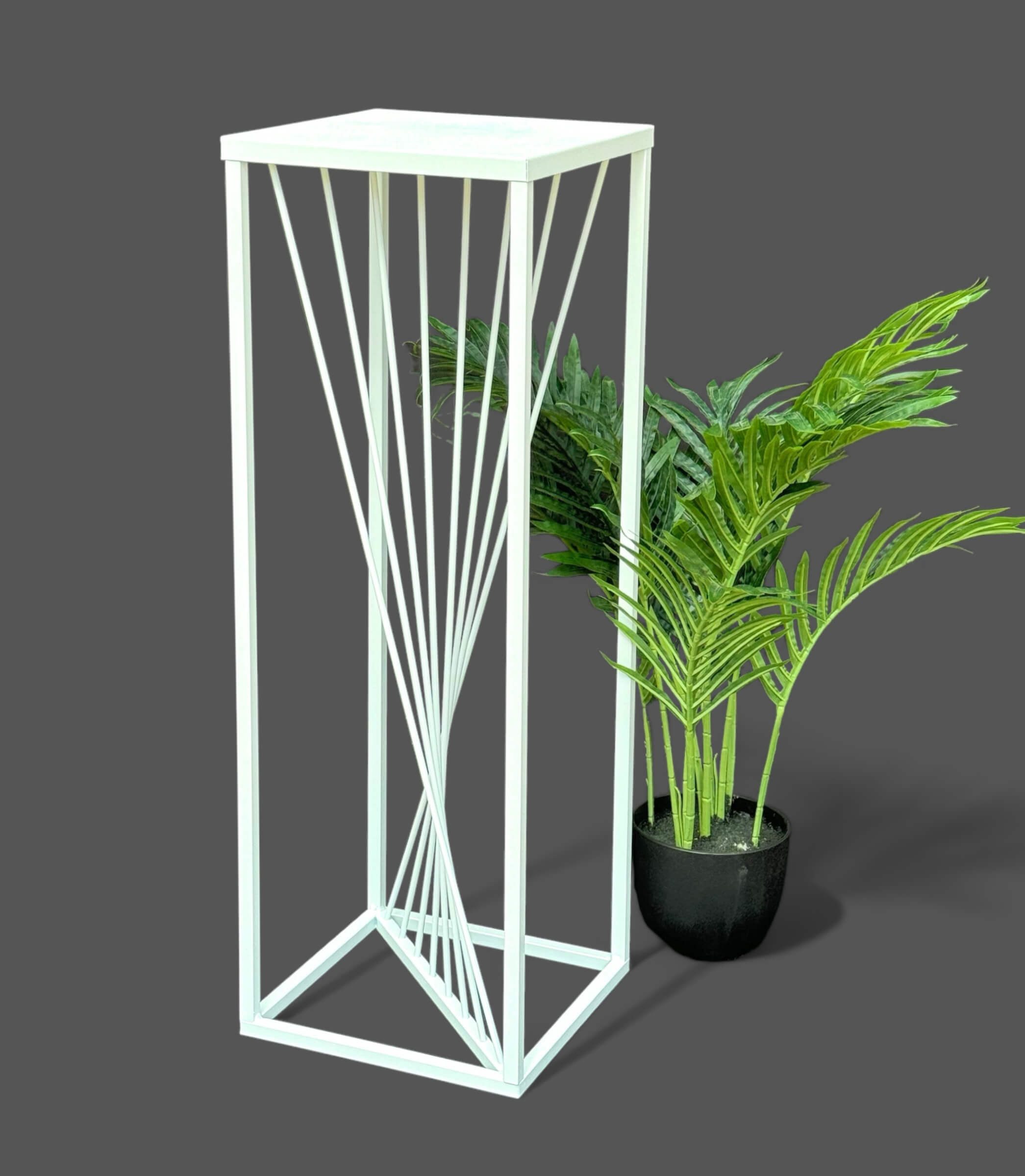 DanDiBo Blumenhocker Metall Weiß Eckig 70 günstig online kaufen