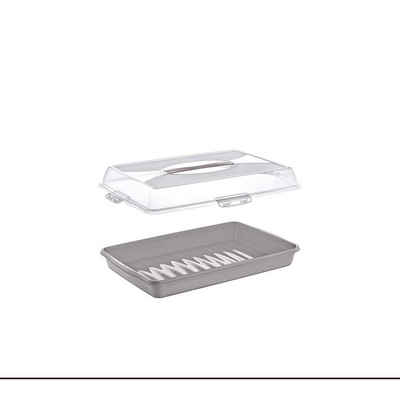 Neuetischkultur Tortenplatte »Tortenbehälter Rechteckig mit Deckel«, Kunststoff, Kuchenbehälter