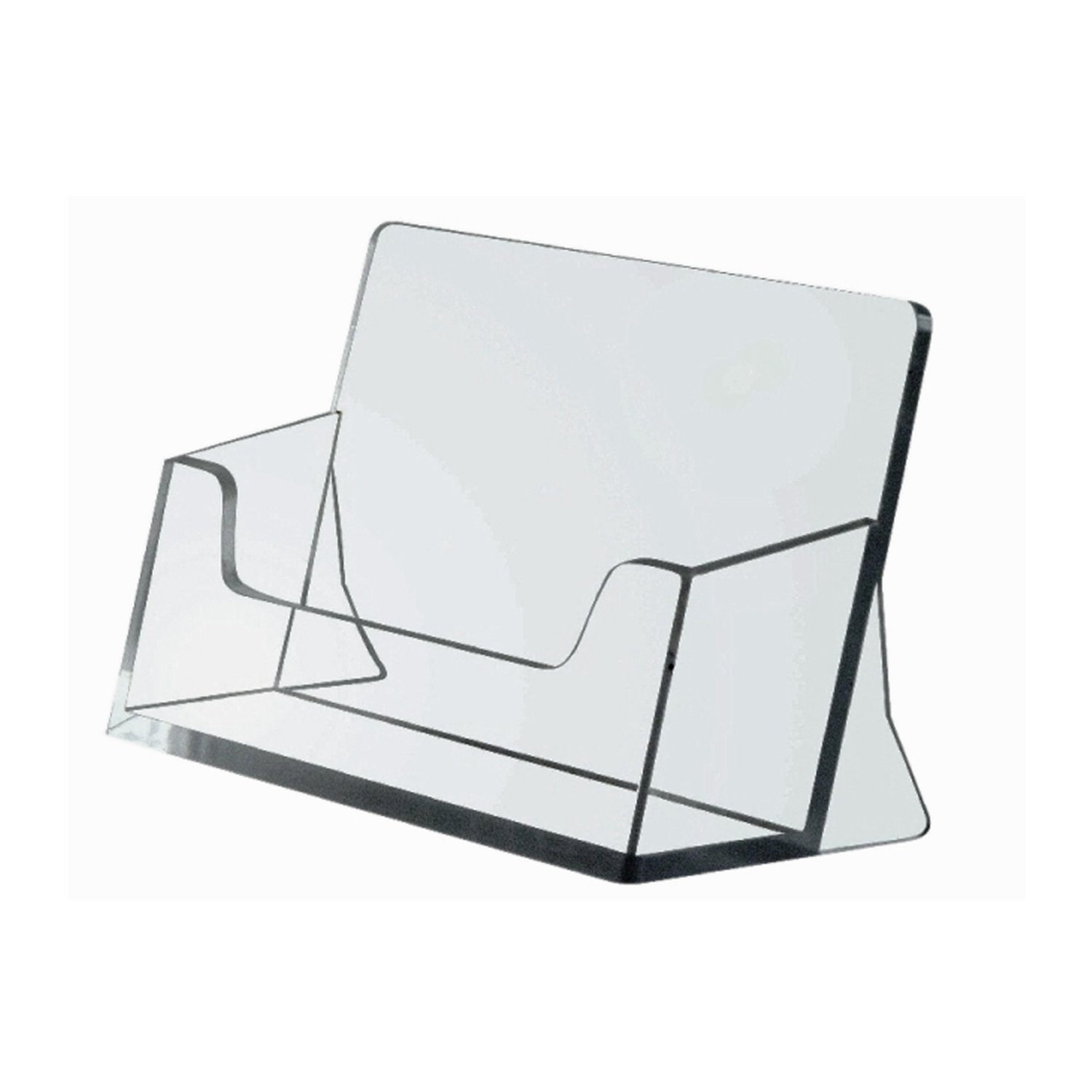 Visitenkarten Visitenkartenständer Querformat transparent / Visitenkartenhalter