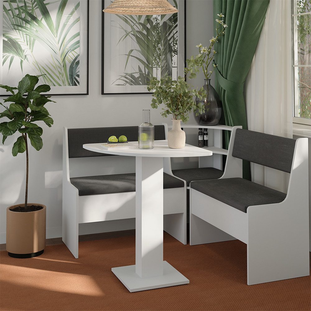 Vicco Esstisch Roman, Weiß, 60 x 60 cm (1-St)
