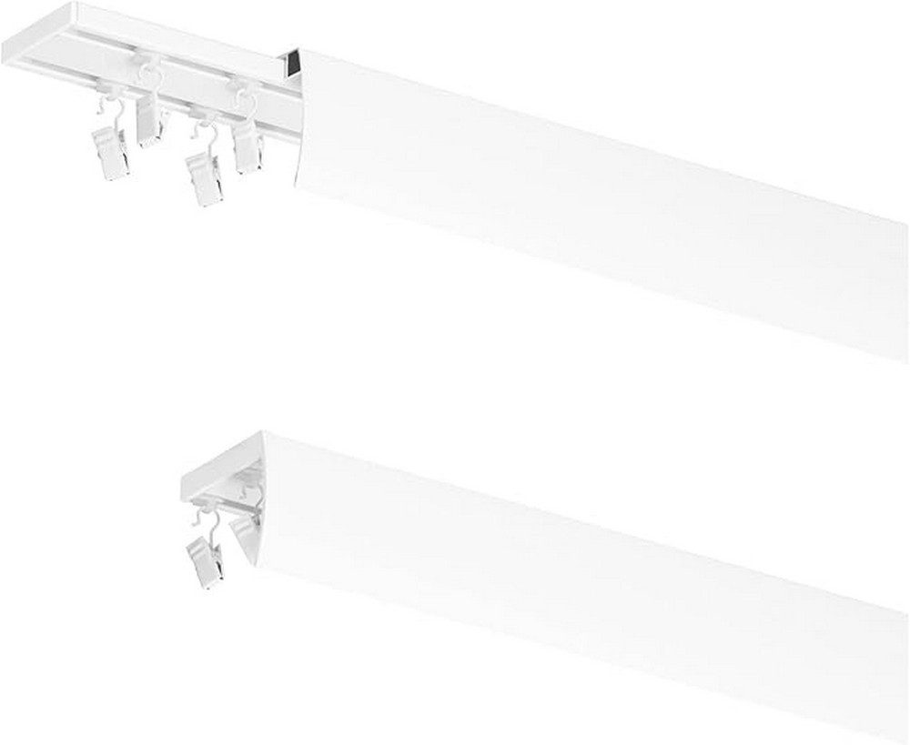 MDEKOR Gardinenstange 2-in-1 Einzelschiene oder Doppelschiene, 150 cm, Schi günstig online kaufen