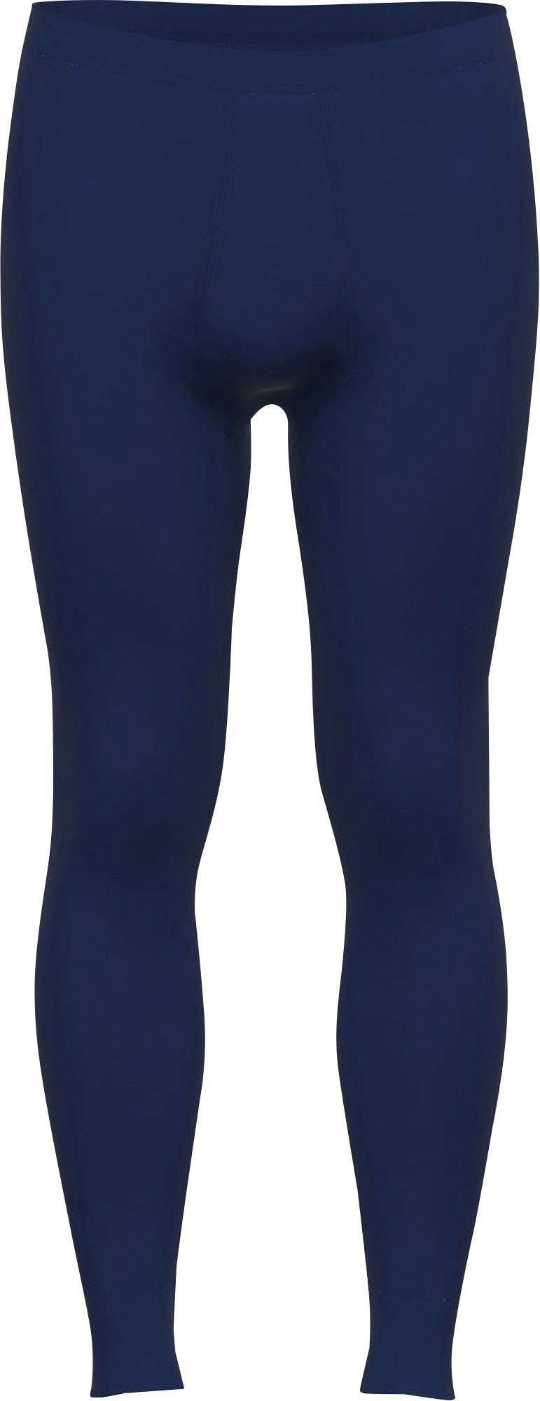 GÖTZBURG Lange Unterhose Herren-Thermo-Unterhose, lang Interlock-Jersey Uni blau-dunkel