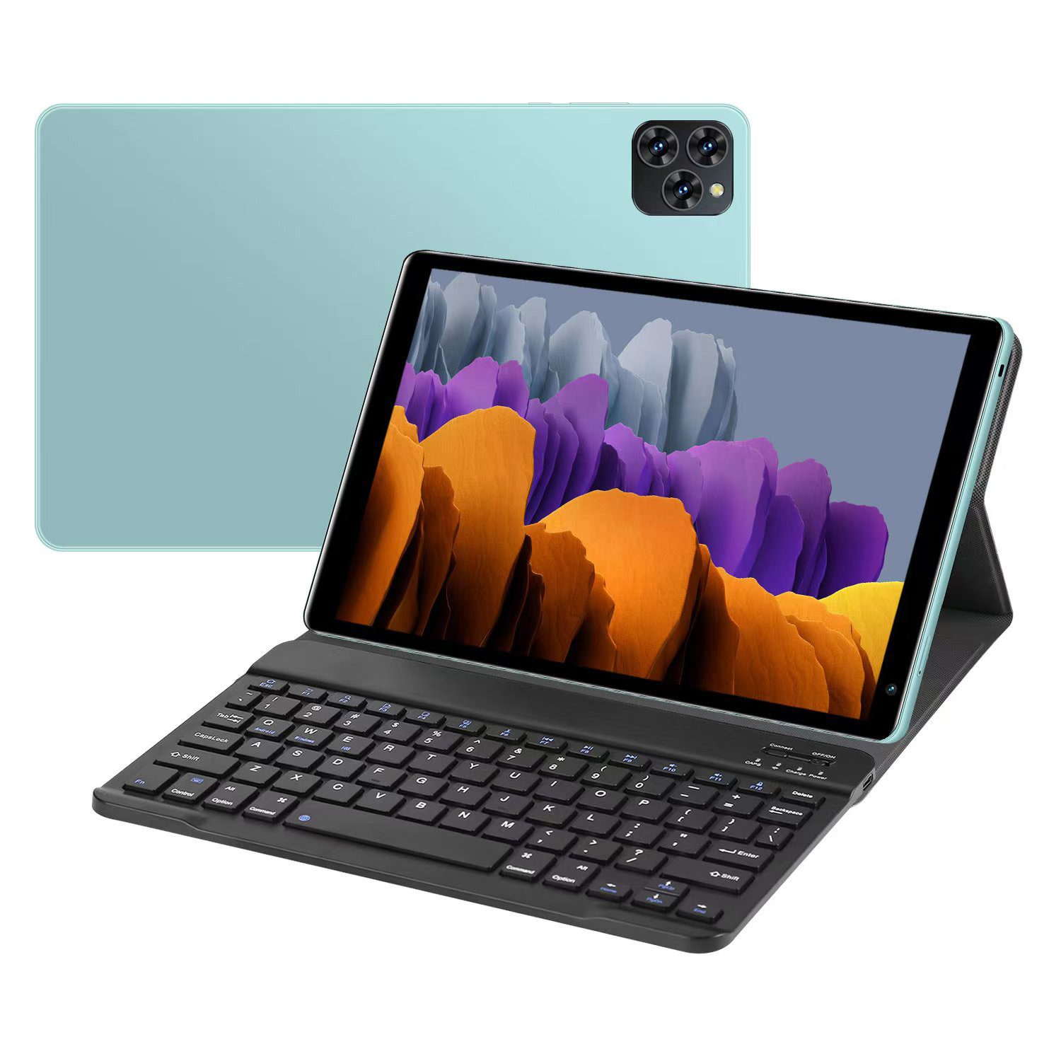 Fine Life Pro 10,1 Zoll Einsteiger-Tablet mit Tastatur & Schutzhülle–4G/WLAN Anrufe Grafiktablett (3GB RAM + 128GB ROM, 5000mAh Akku, Dual-SIM, Ideal für Anfänger)