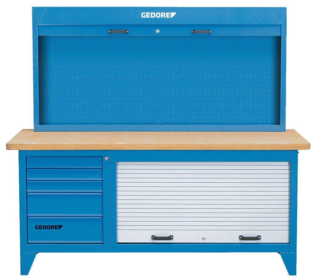 Gedore Werkzeugkoffer BR 1500 LH Kombination Werkbank mit Schrank